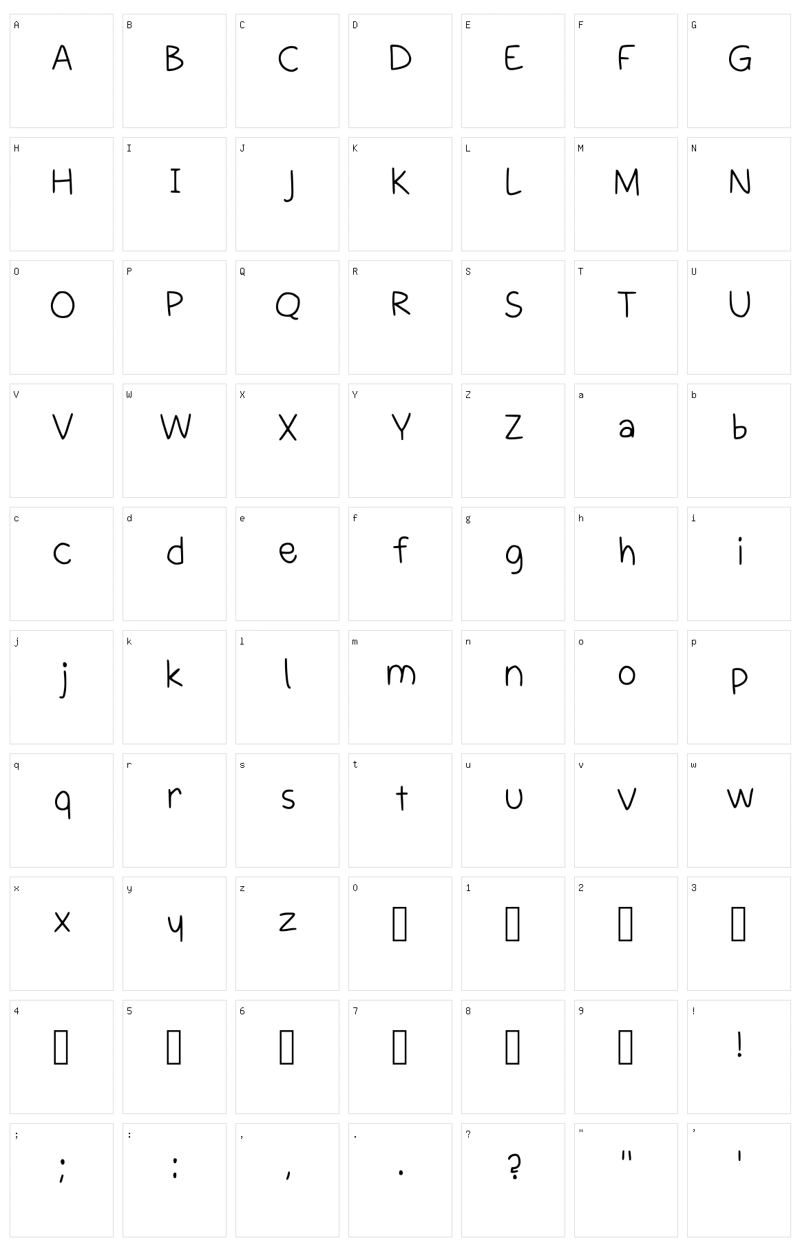Pooper Scooper Character Set
