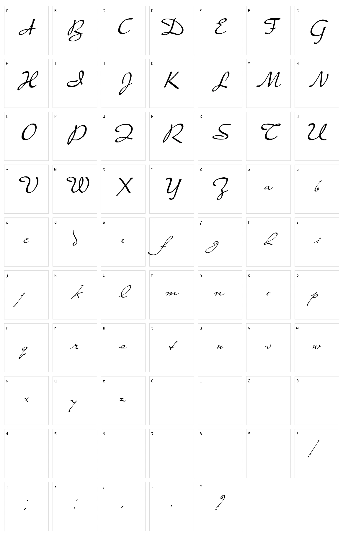 Prester John Character Set