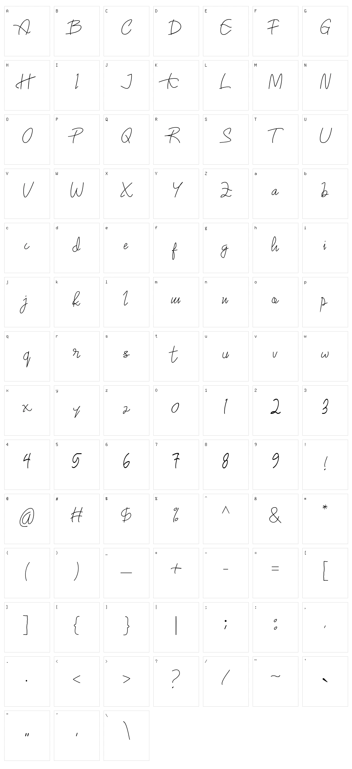 Pretty Character Set