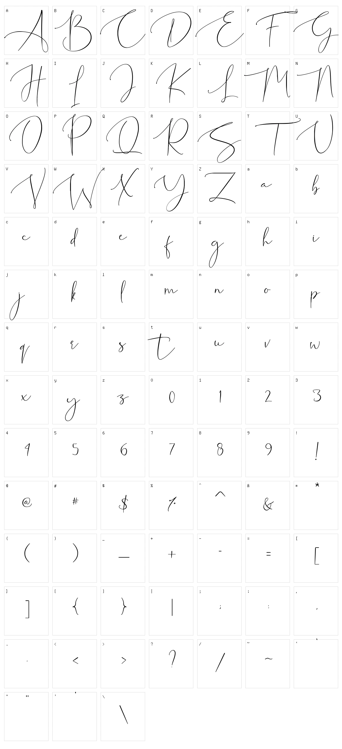 Prettylife Character Set