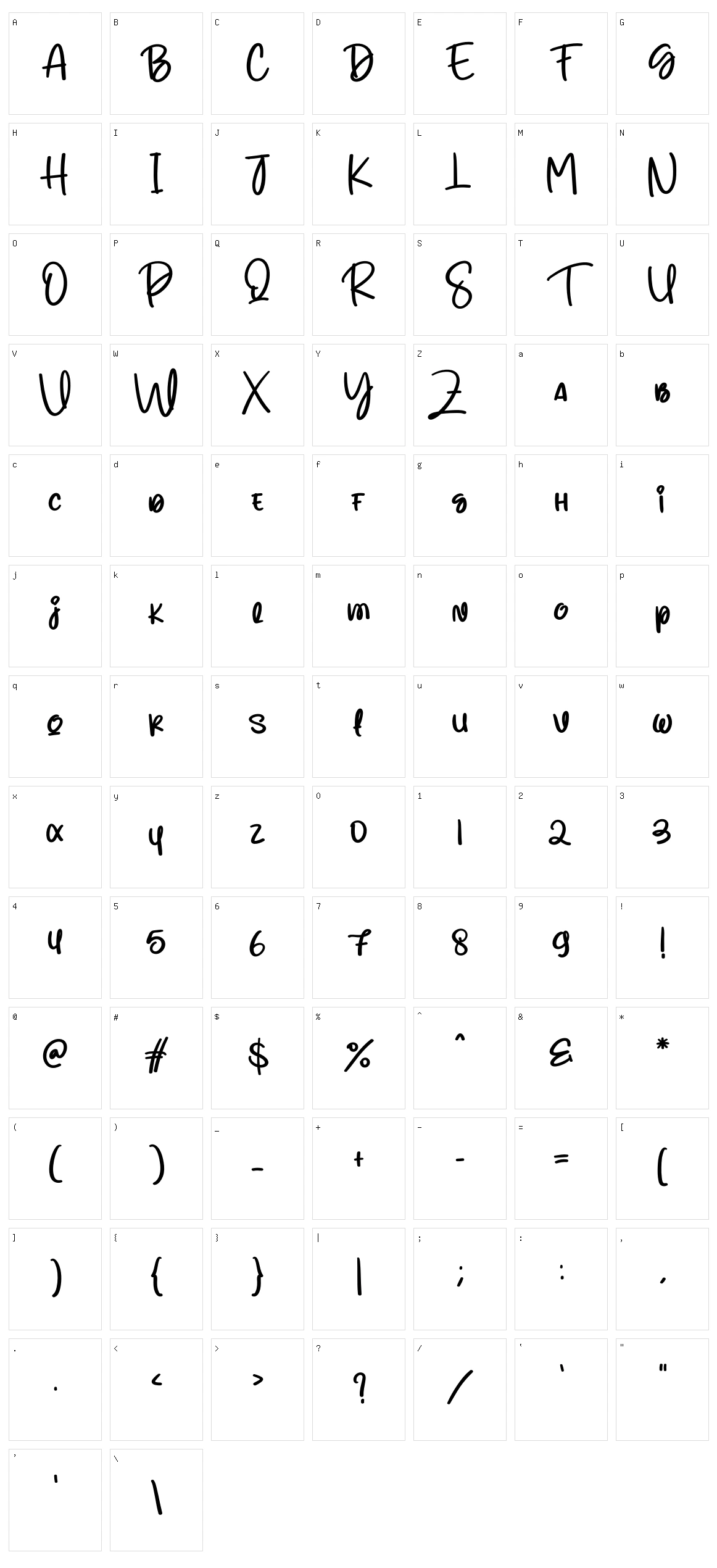 Procreate Character Set