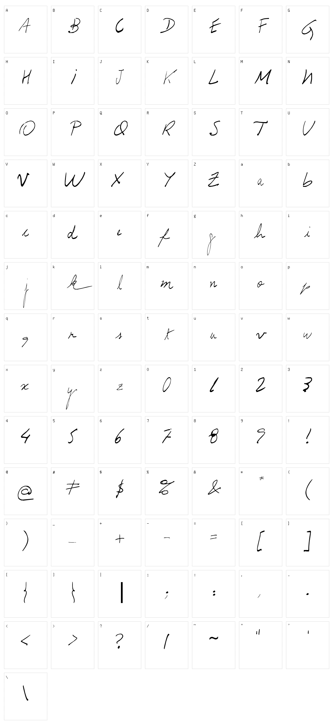 Prof. Jorge Character Set