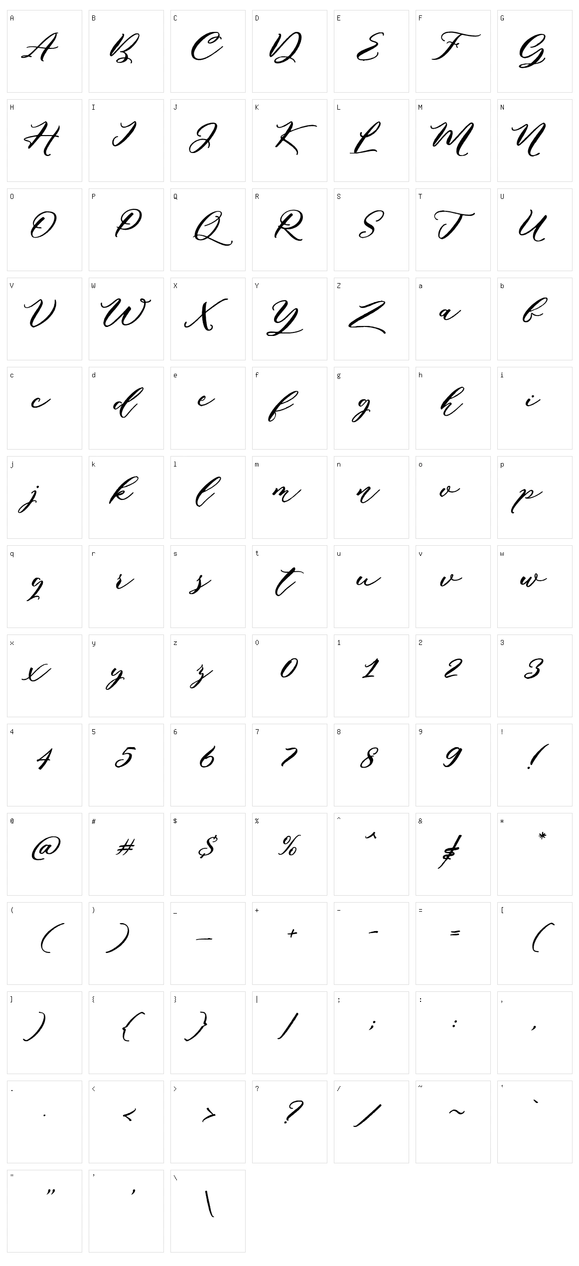Puniko Rough Character Set
