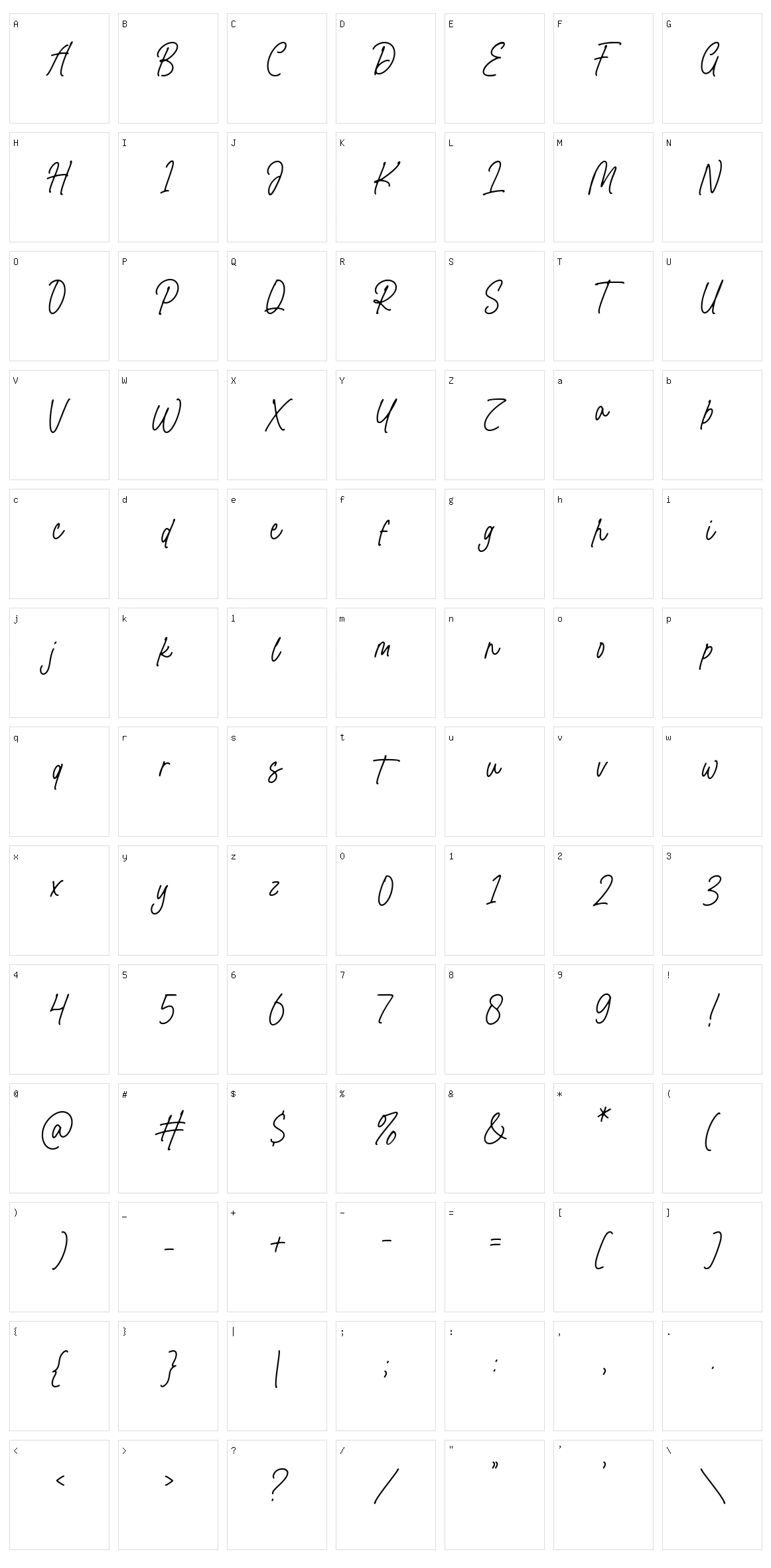 Pushbacks Character Set