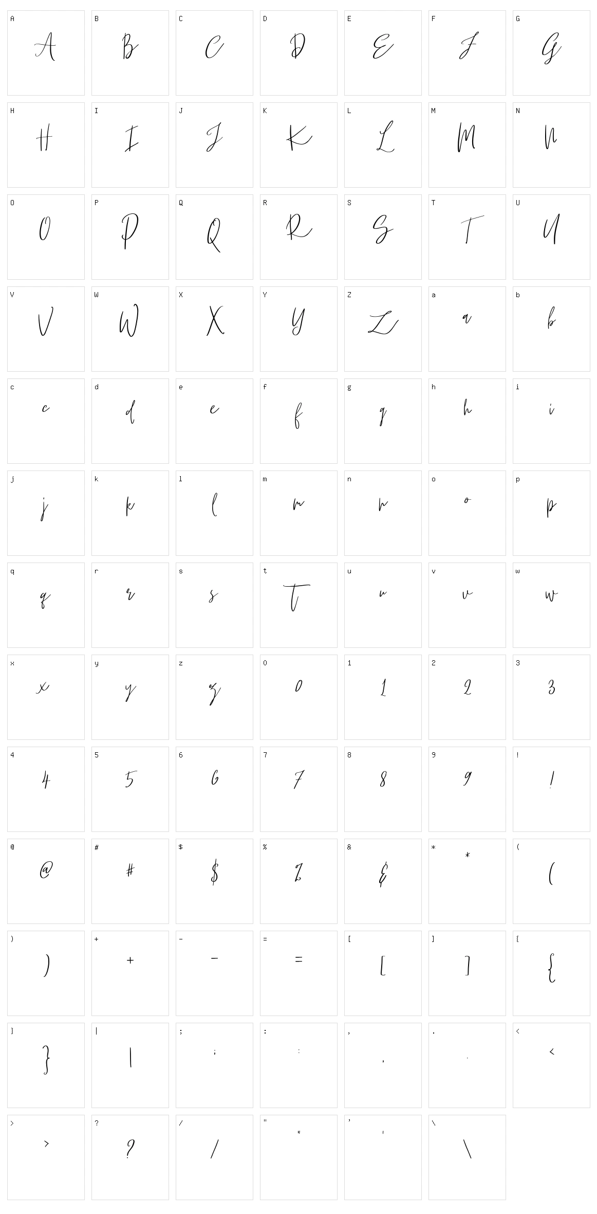 Puzzled Character Set