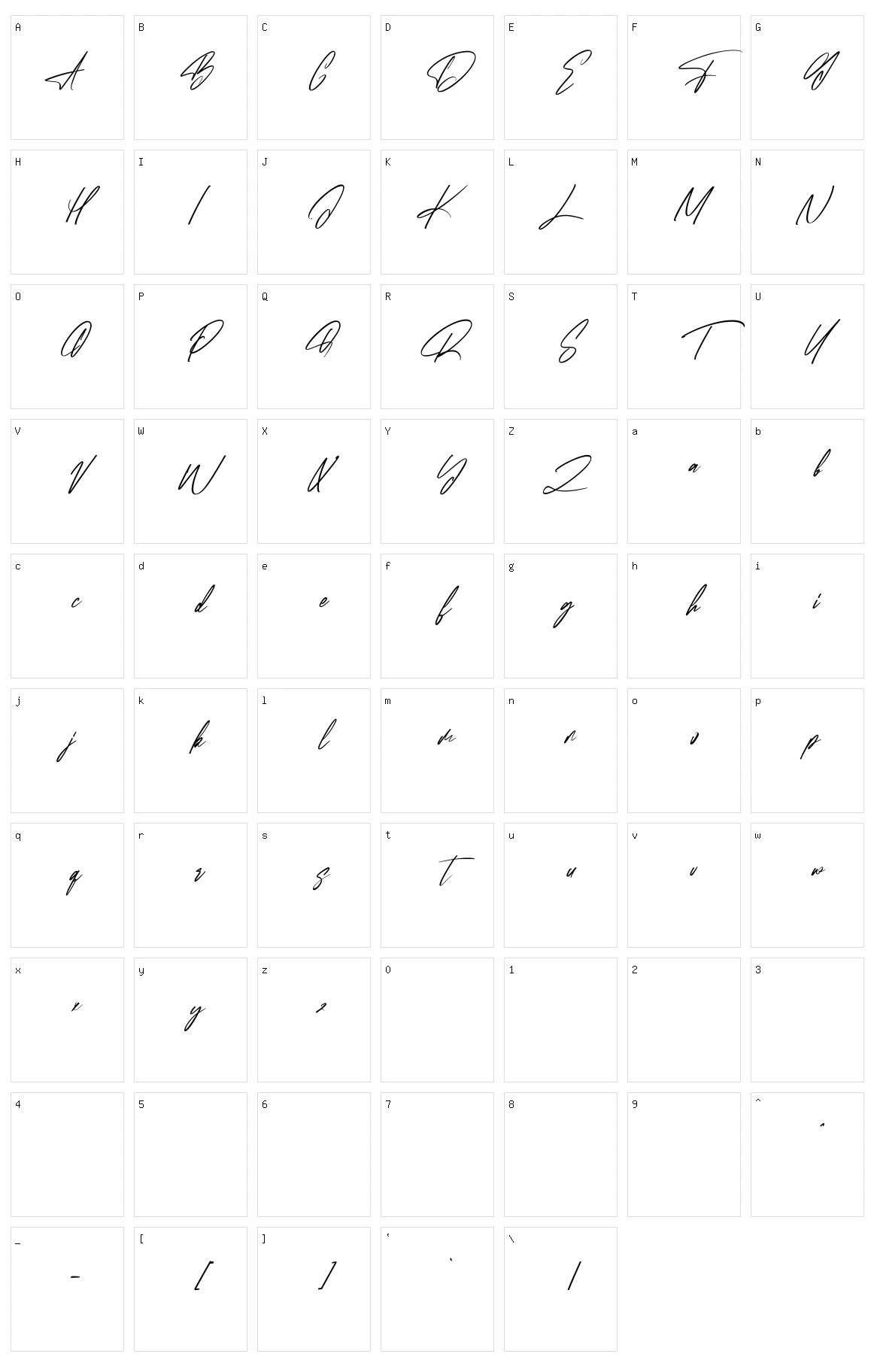 Qobryts Character Set