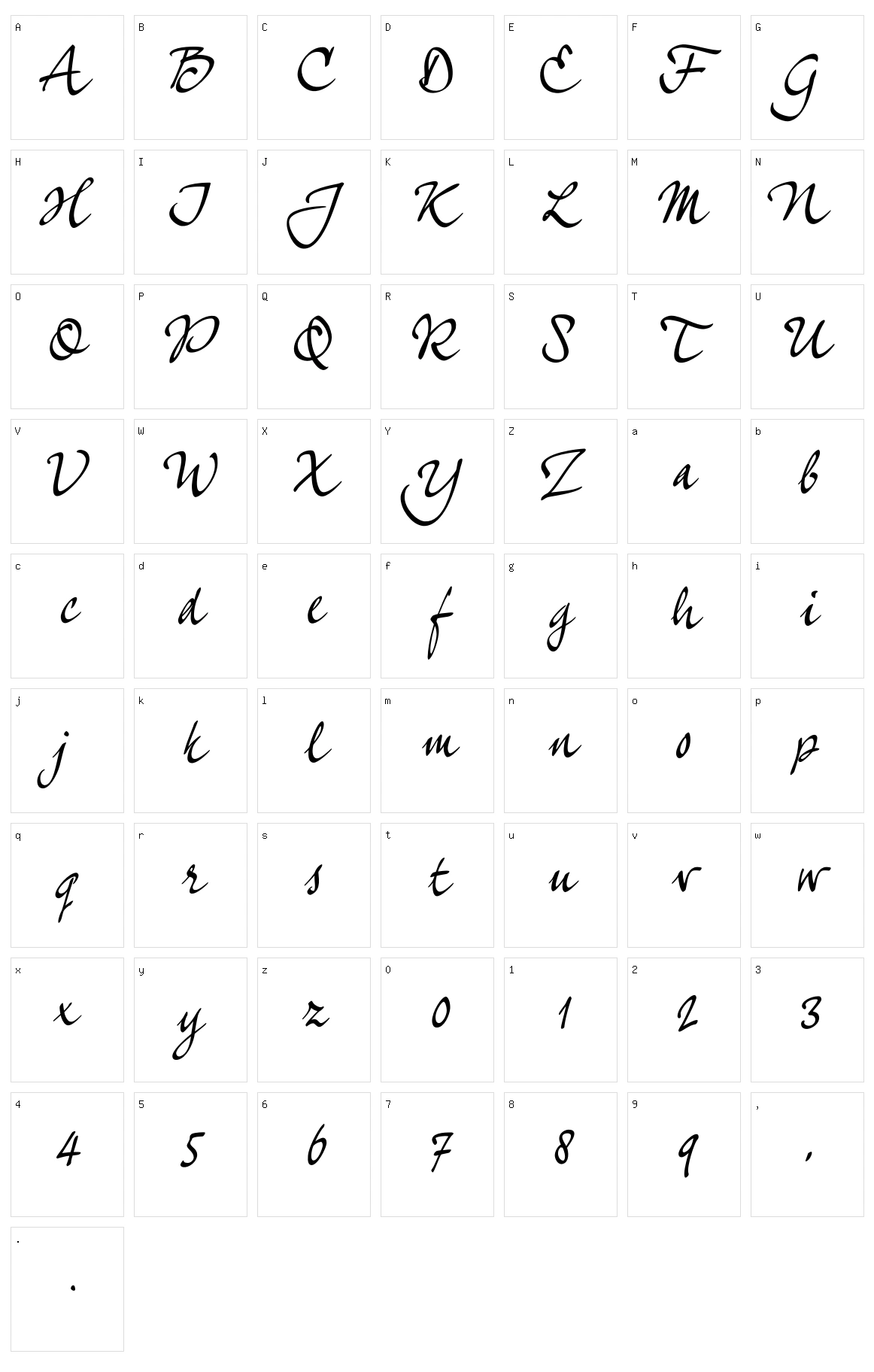 Quarantinus Character Set