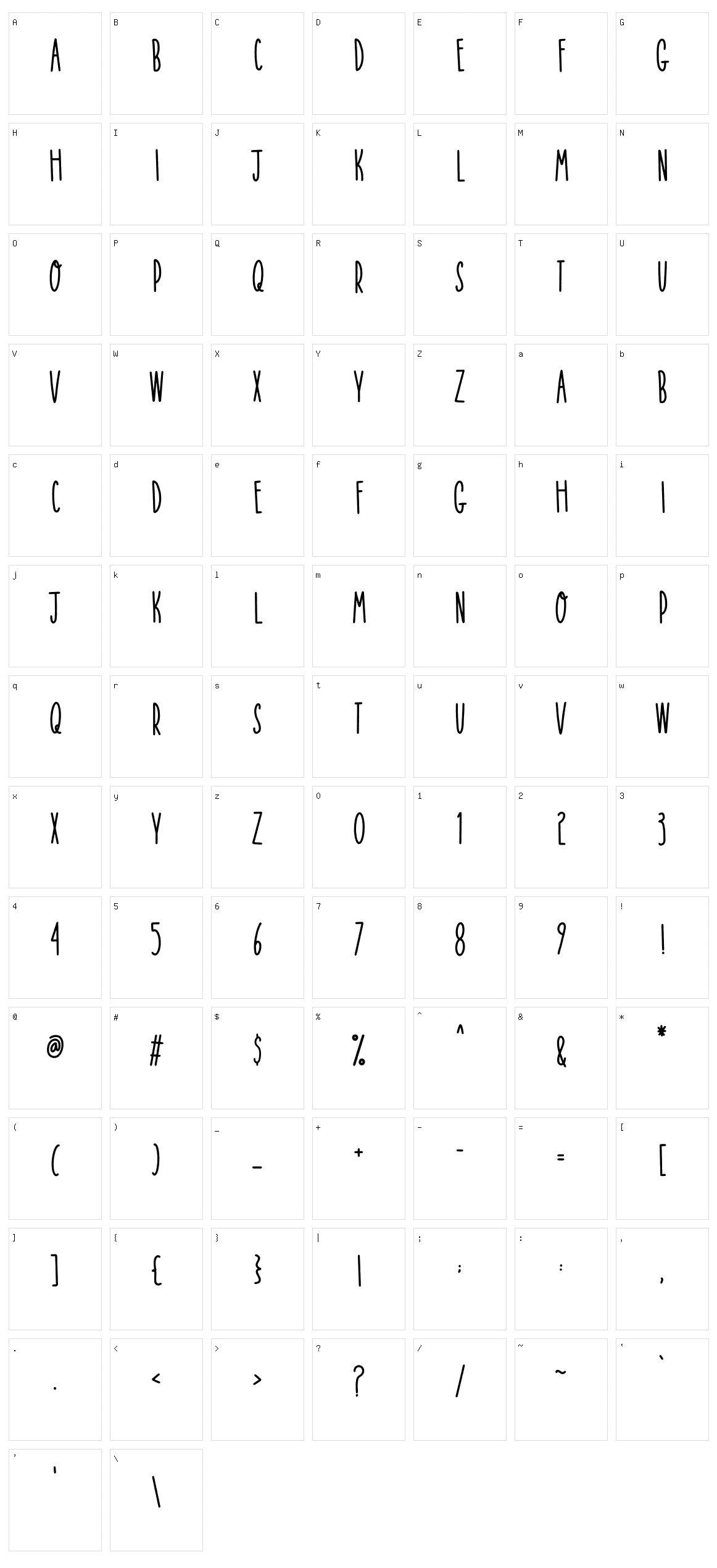 Queen Of Manda Character Set