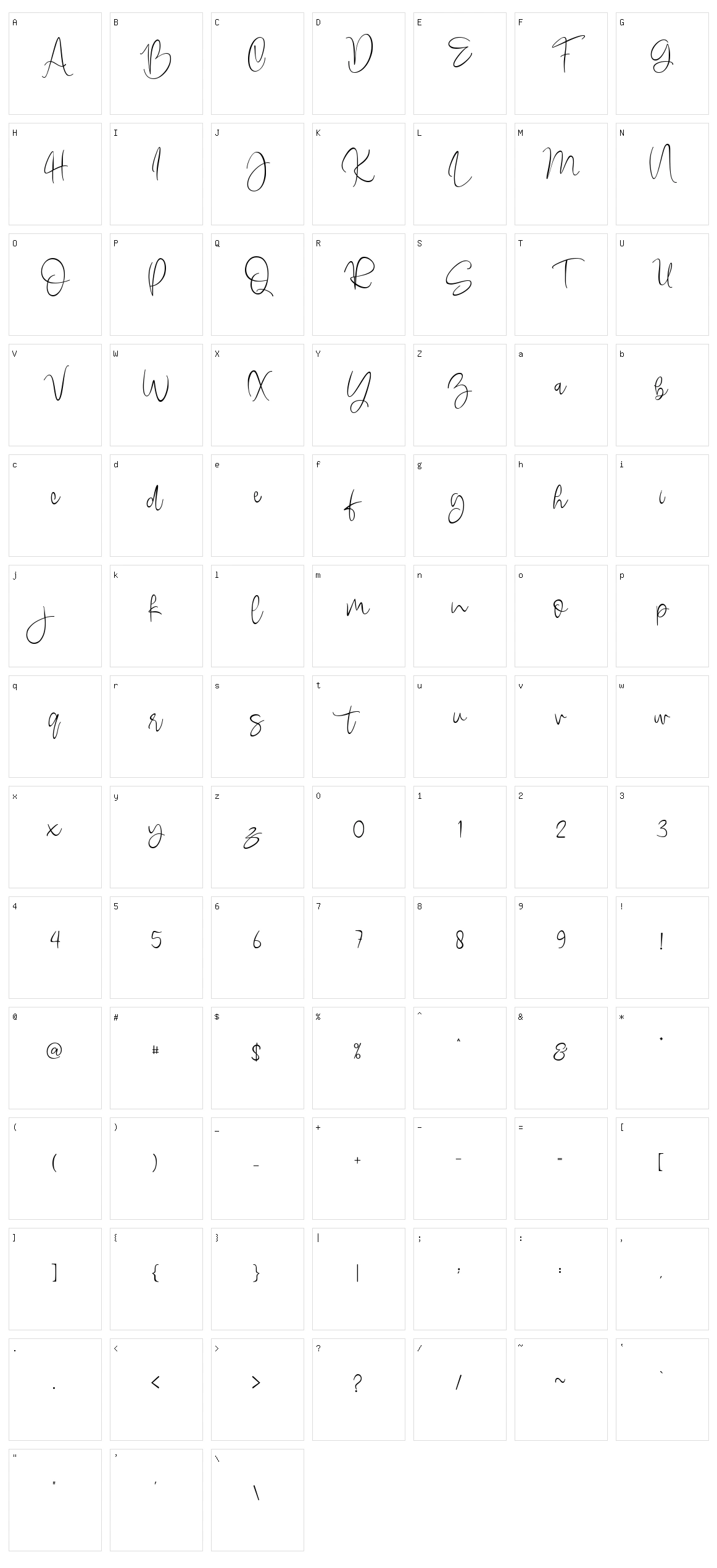 Queenbee Character Set