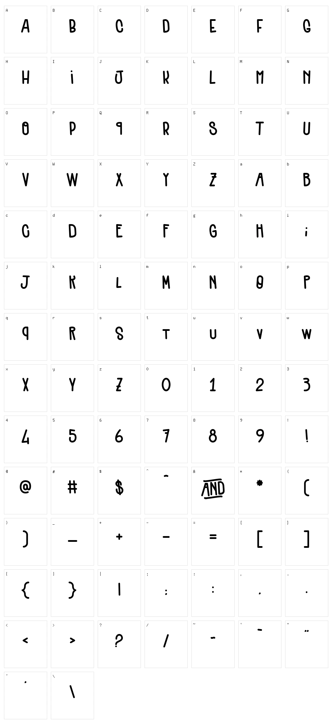 Quenelles Character Set