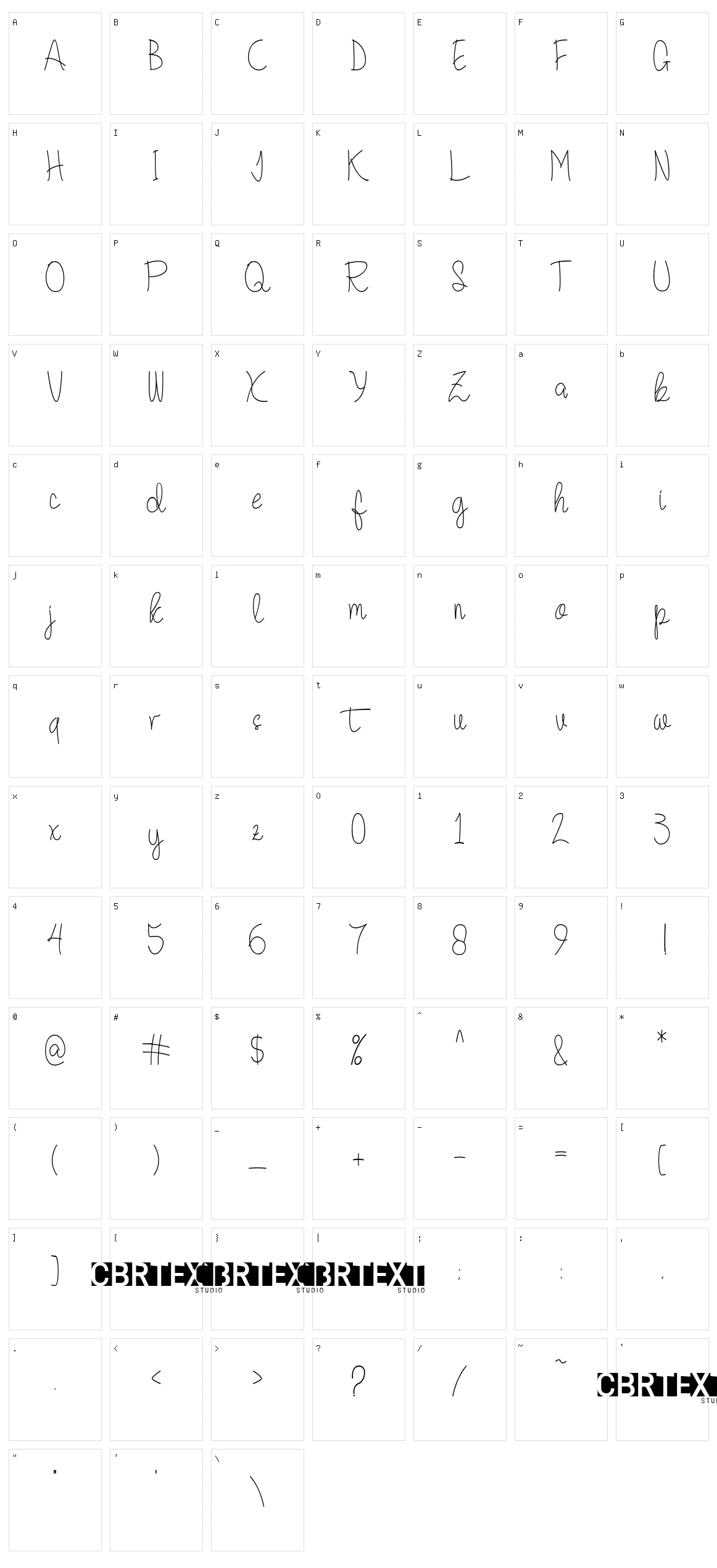Quesky Character Set