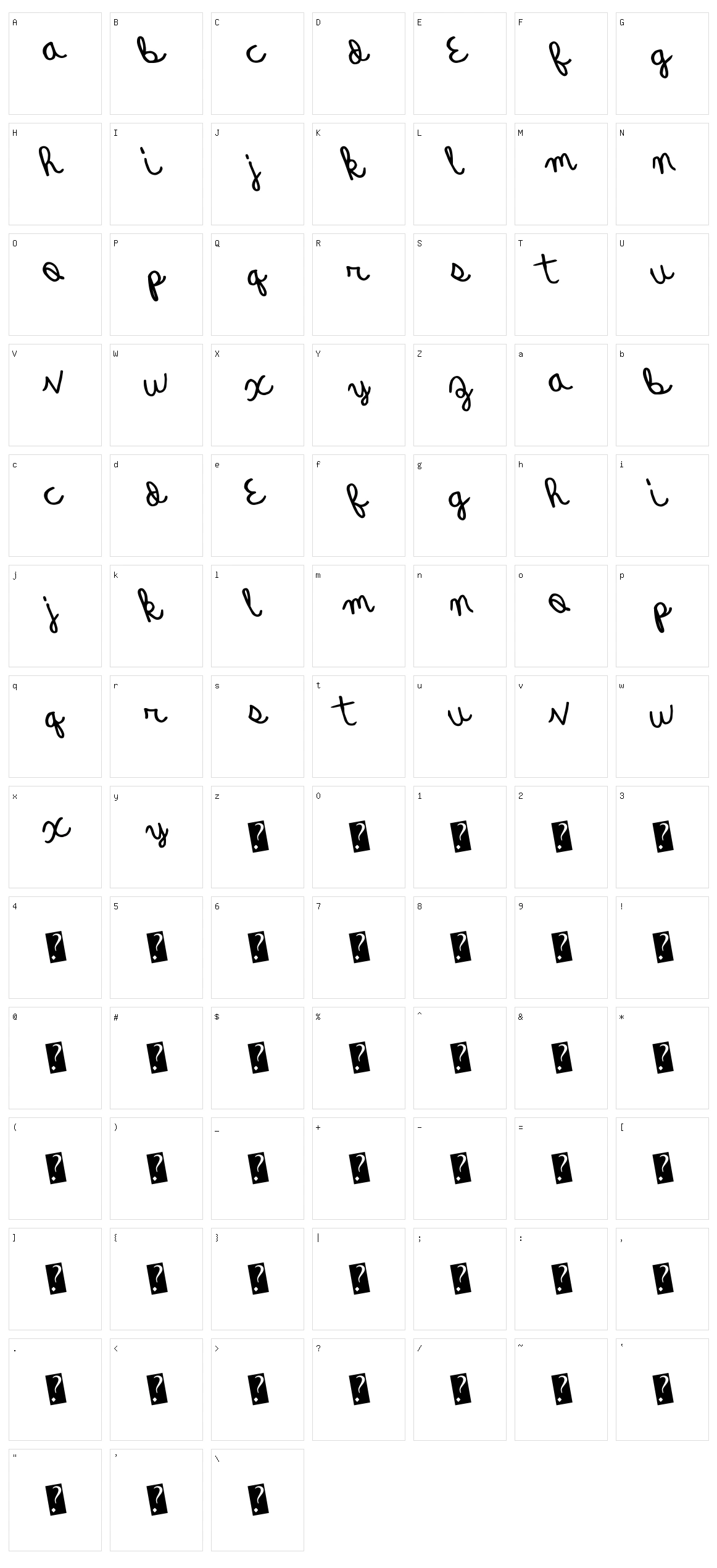 Quick Rodeo Character Set