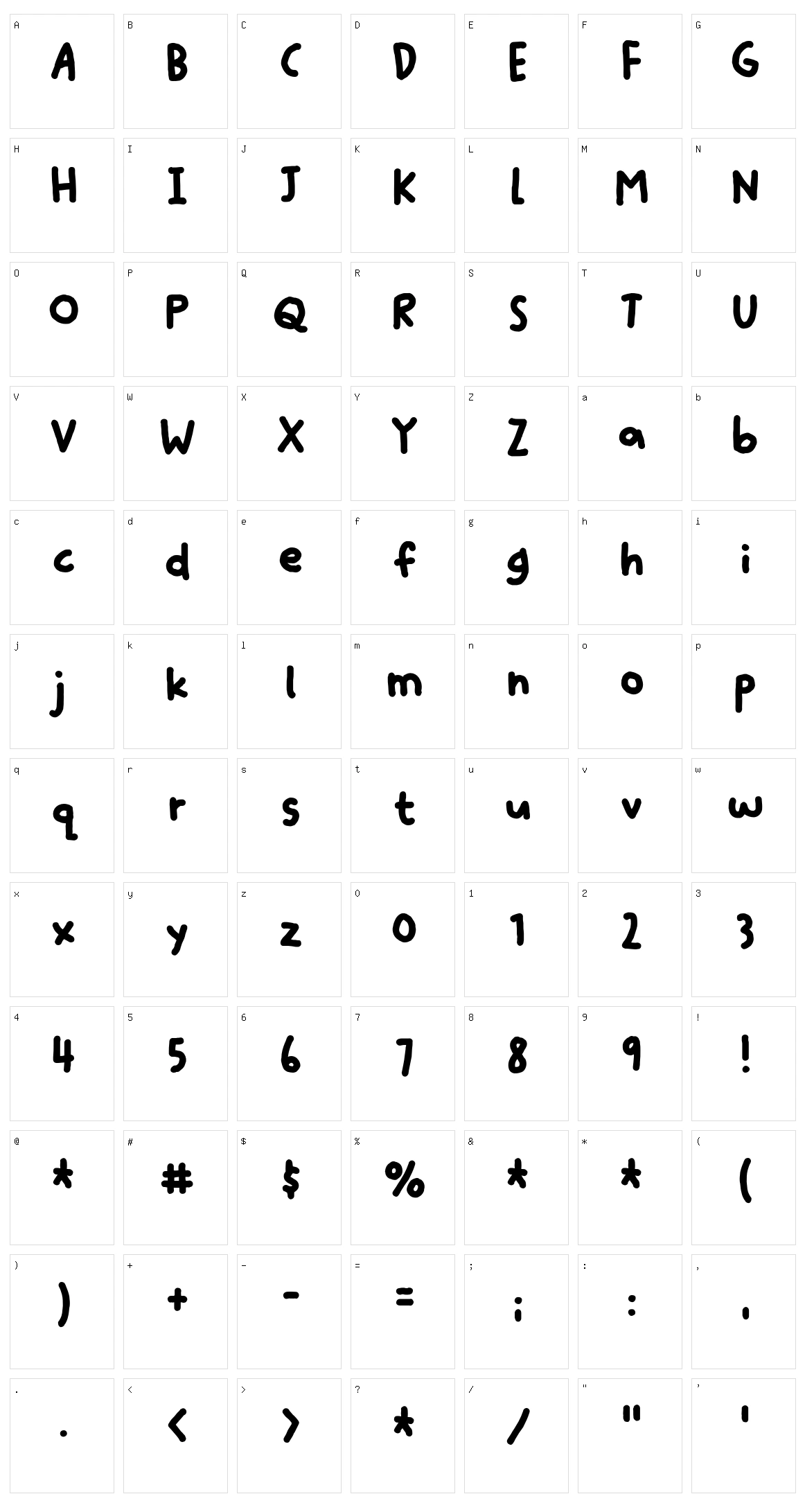 Quote Note Character Set