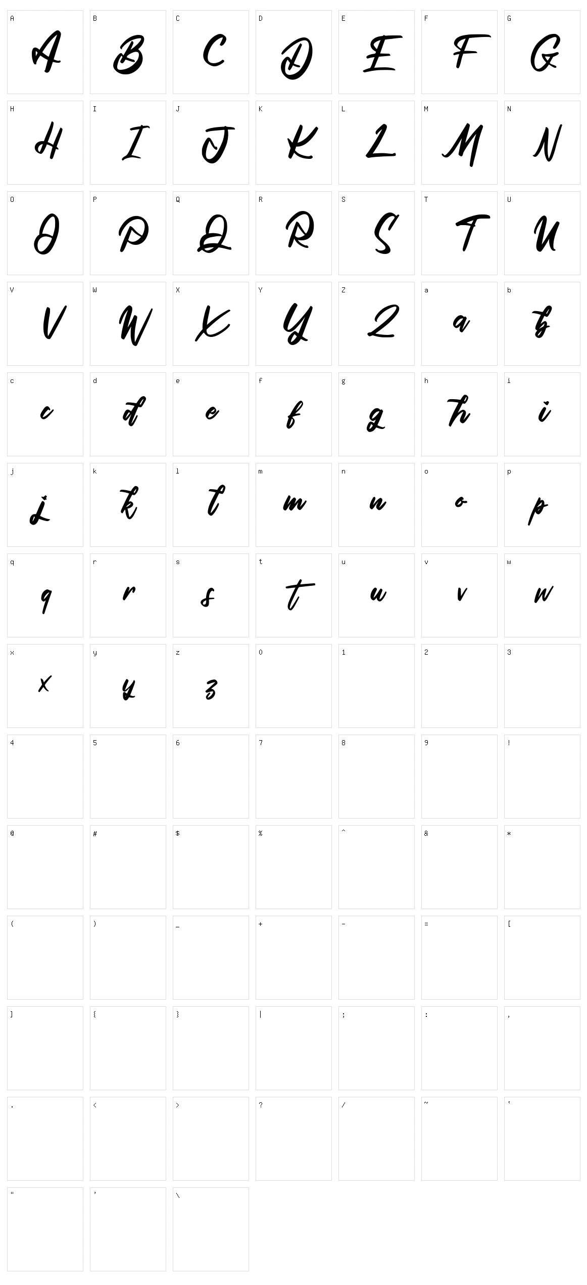 Qutapy Character Set