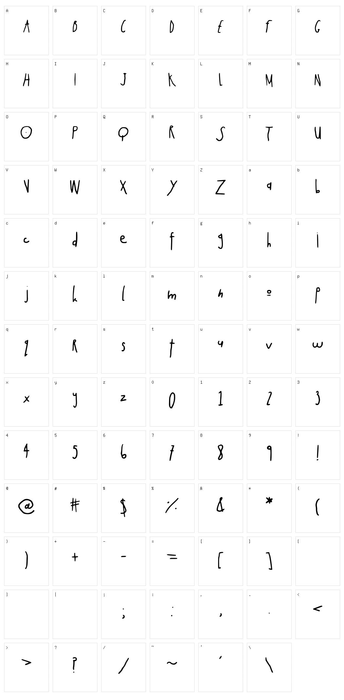 Rabbit Moon Character Set