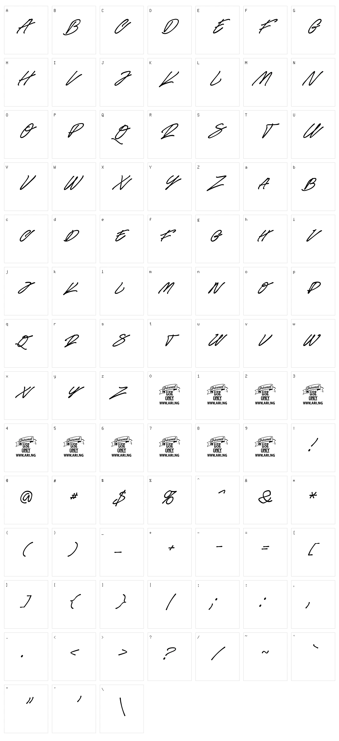 Race Fever Pen Character Set