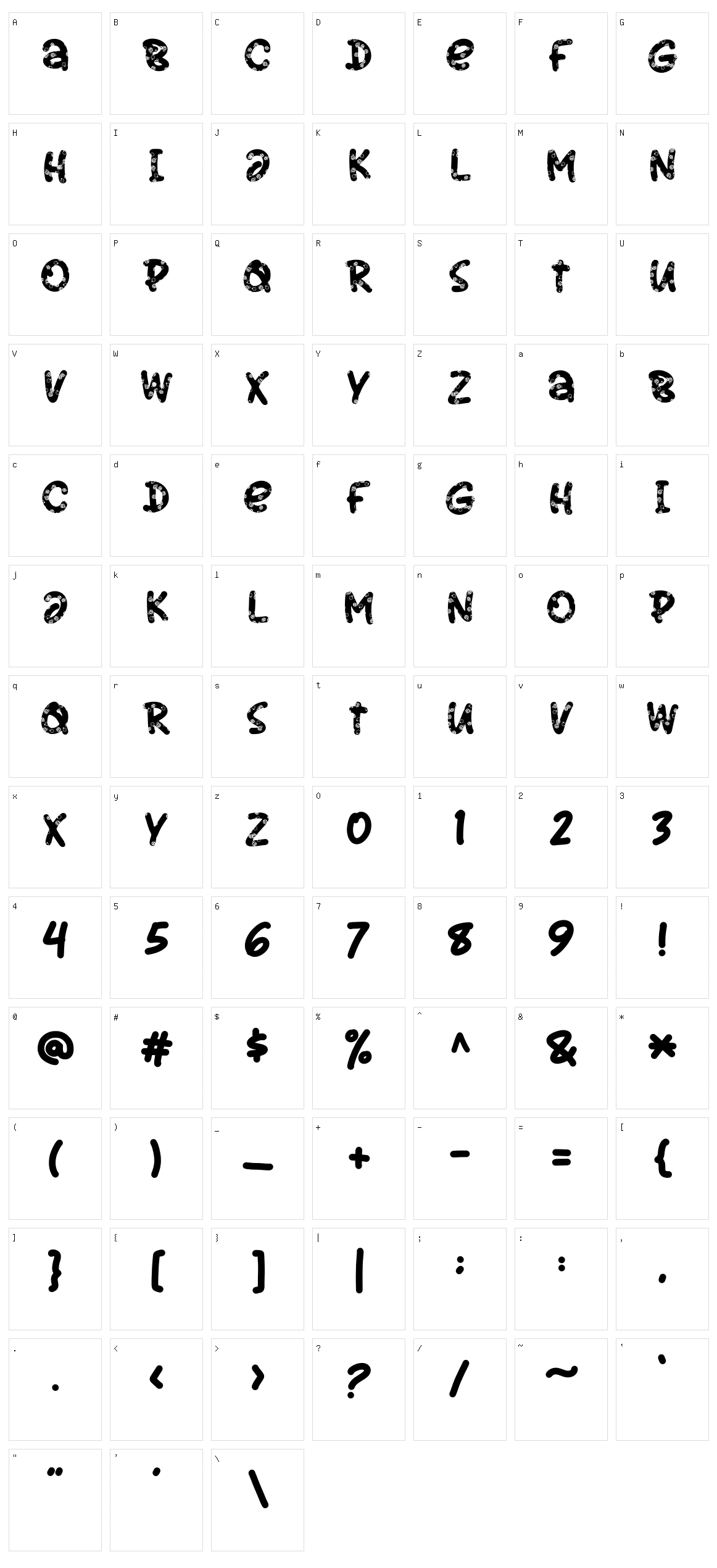 Snow Candy Character Set