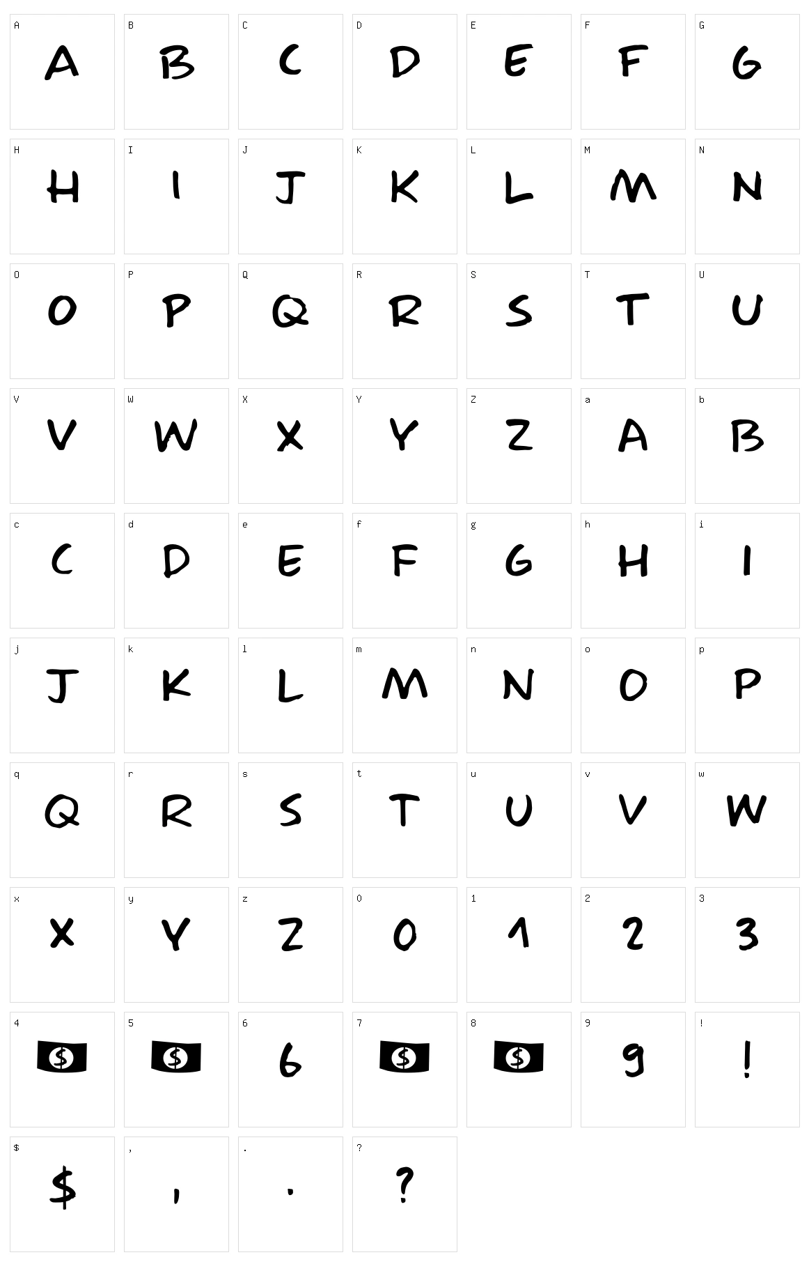 Radical Fortune Character Set