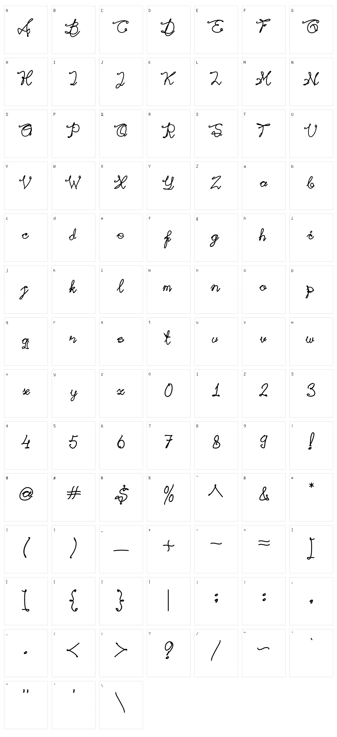 Raflesia Arnoldi Character Set