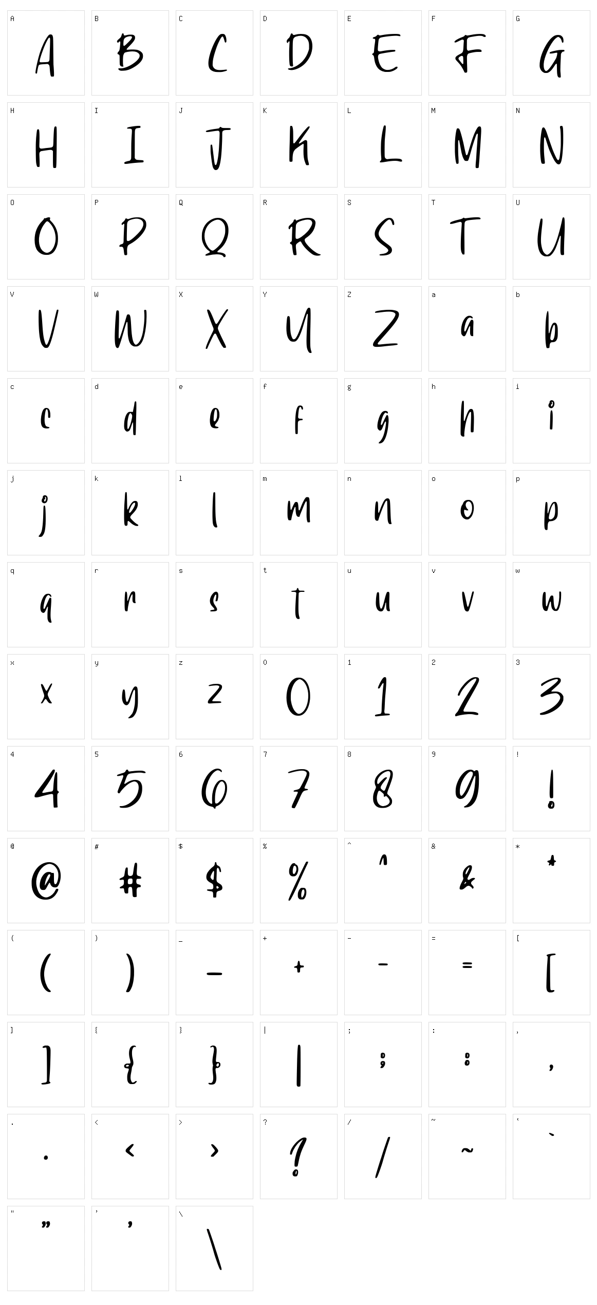 Ragnarock Character Set