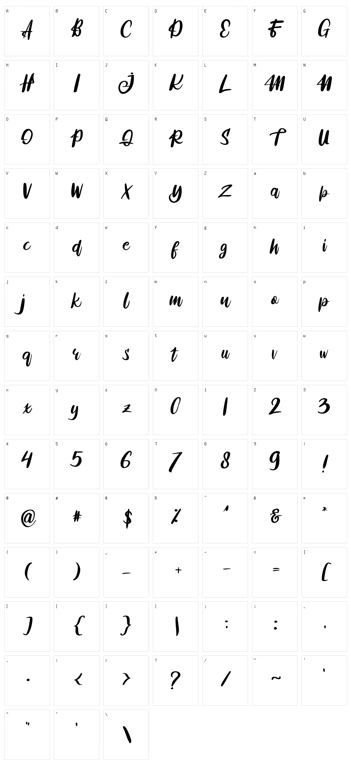 Railway Character Set
