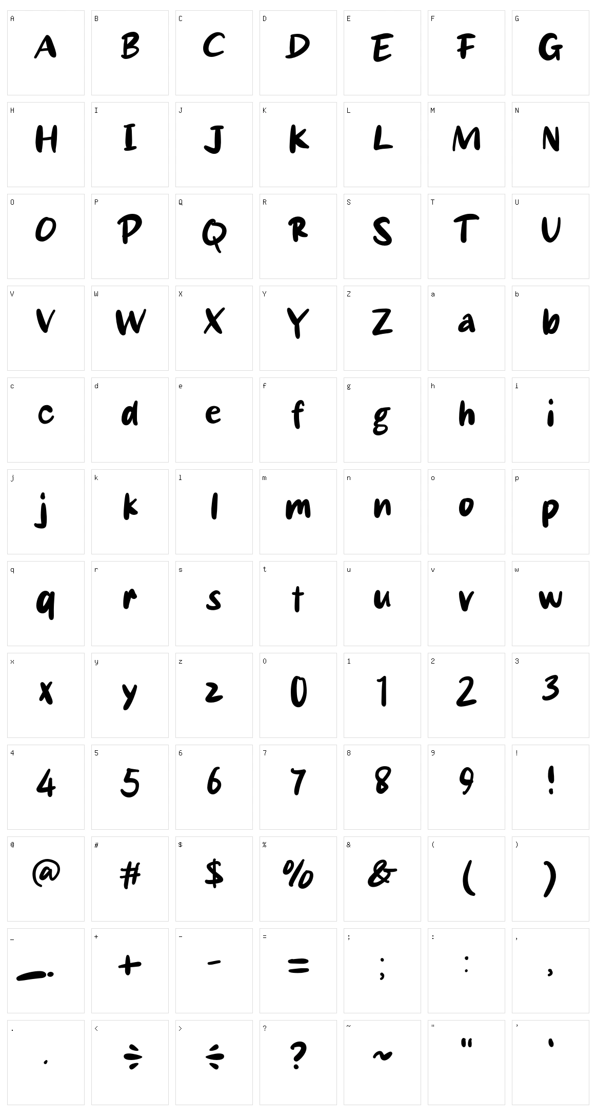 Ramyoon Character Set