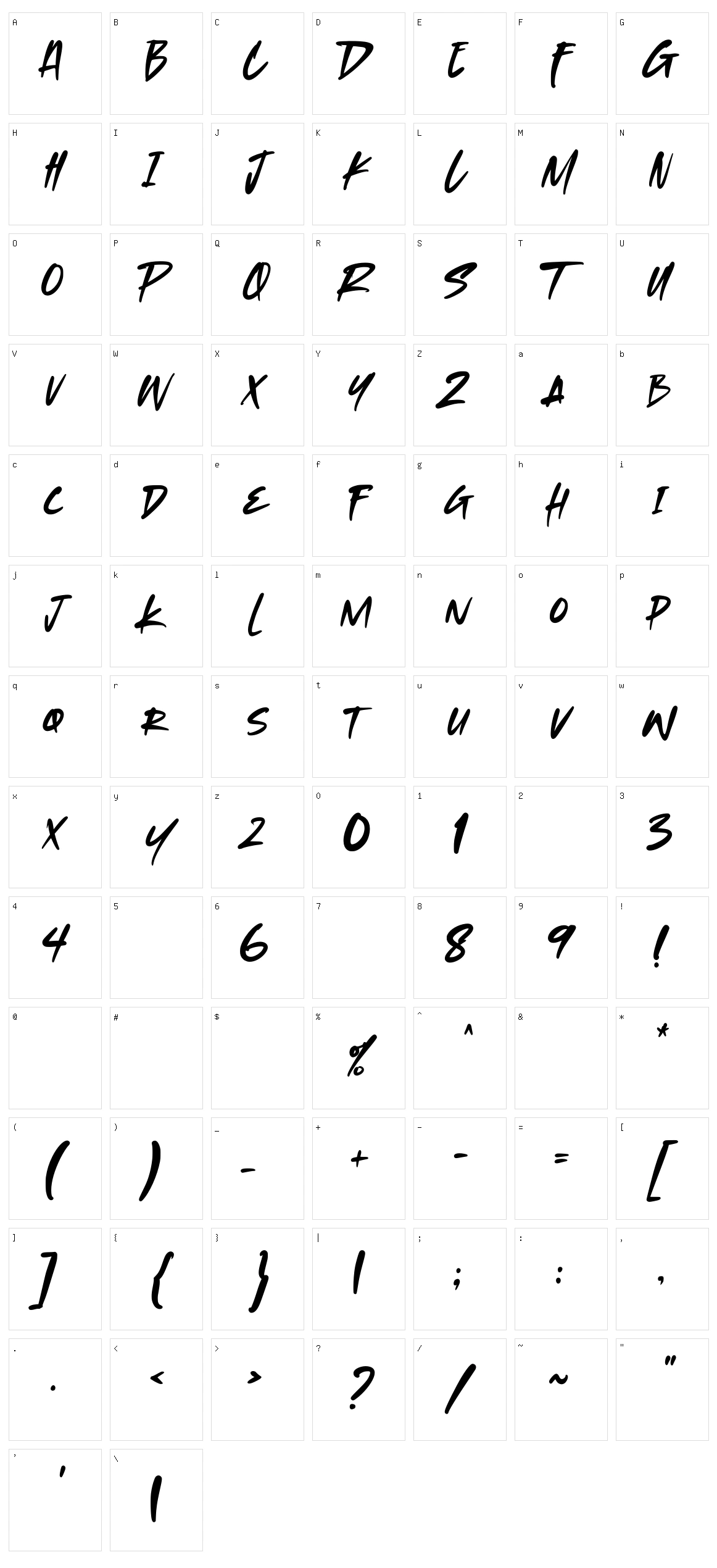 Random Quotes Character Set