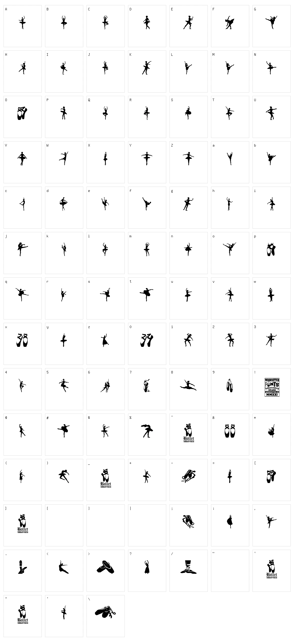 Ballet Character Set