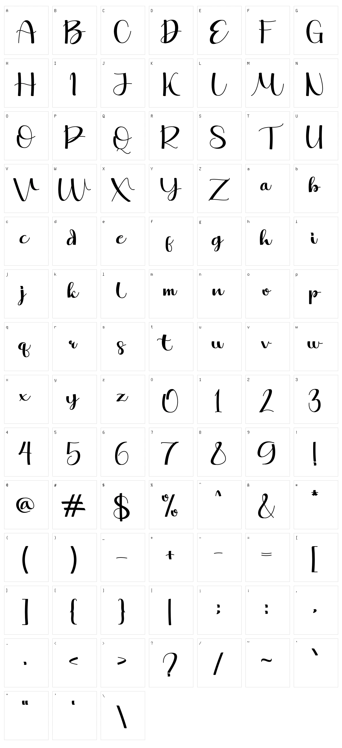 After Christmas Character Set