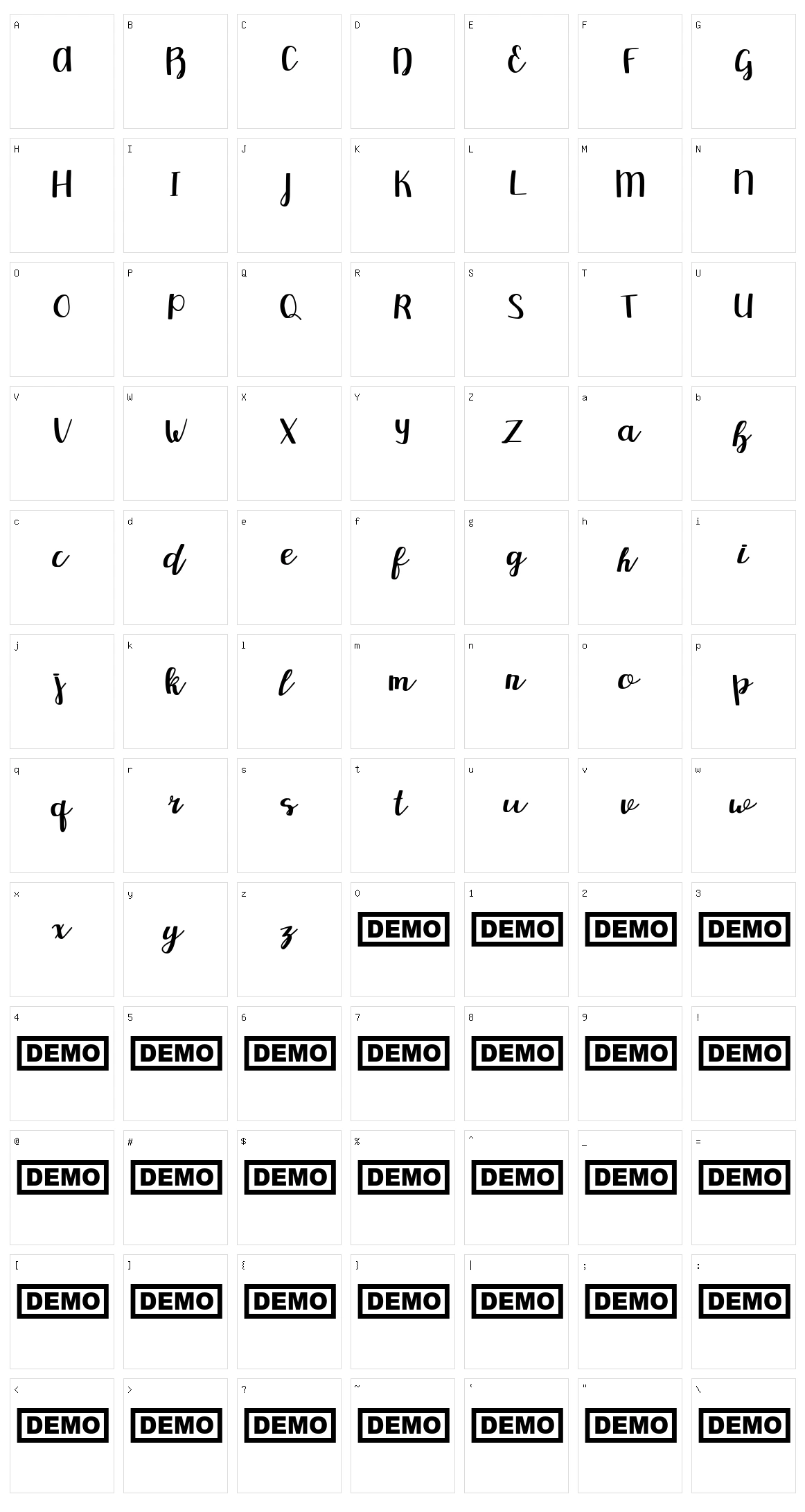 Redbus Character Set