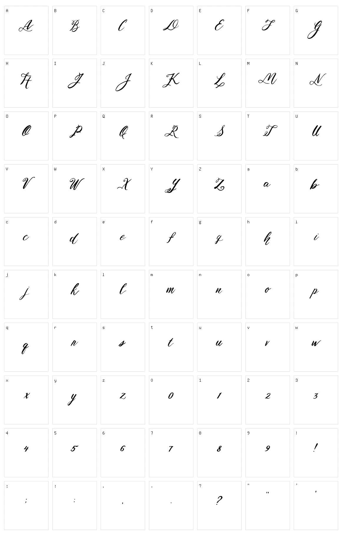 Relax Character Set