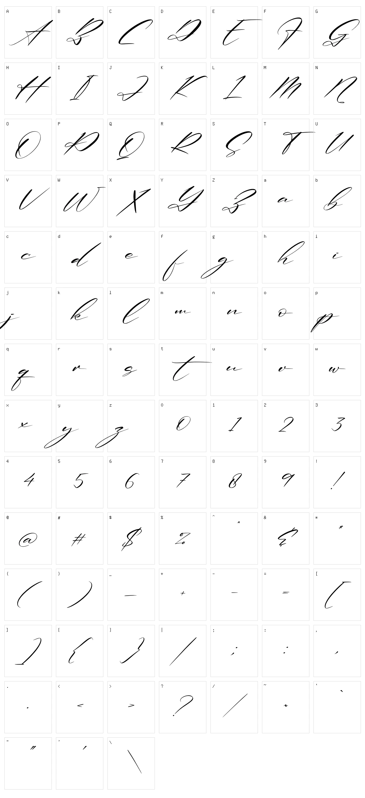 Renathalia Signature Character Set