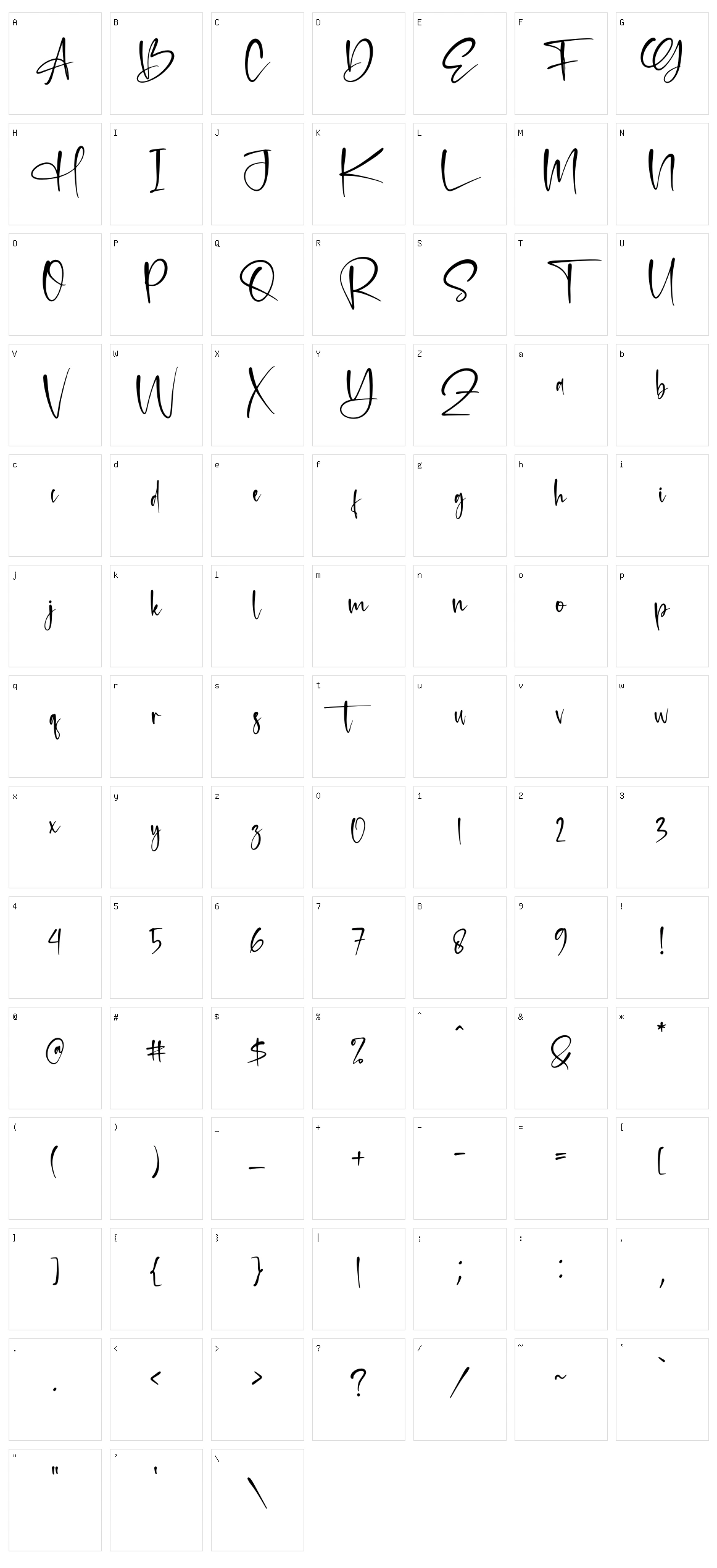 Retrogenta Character Set