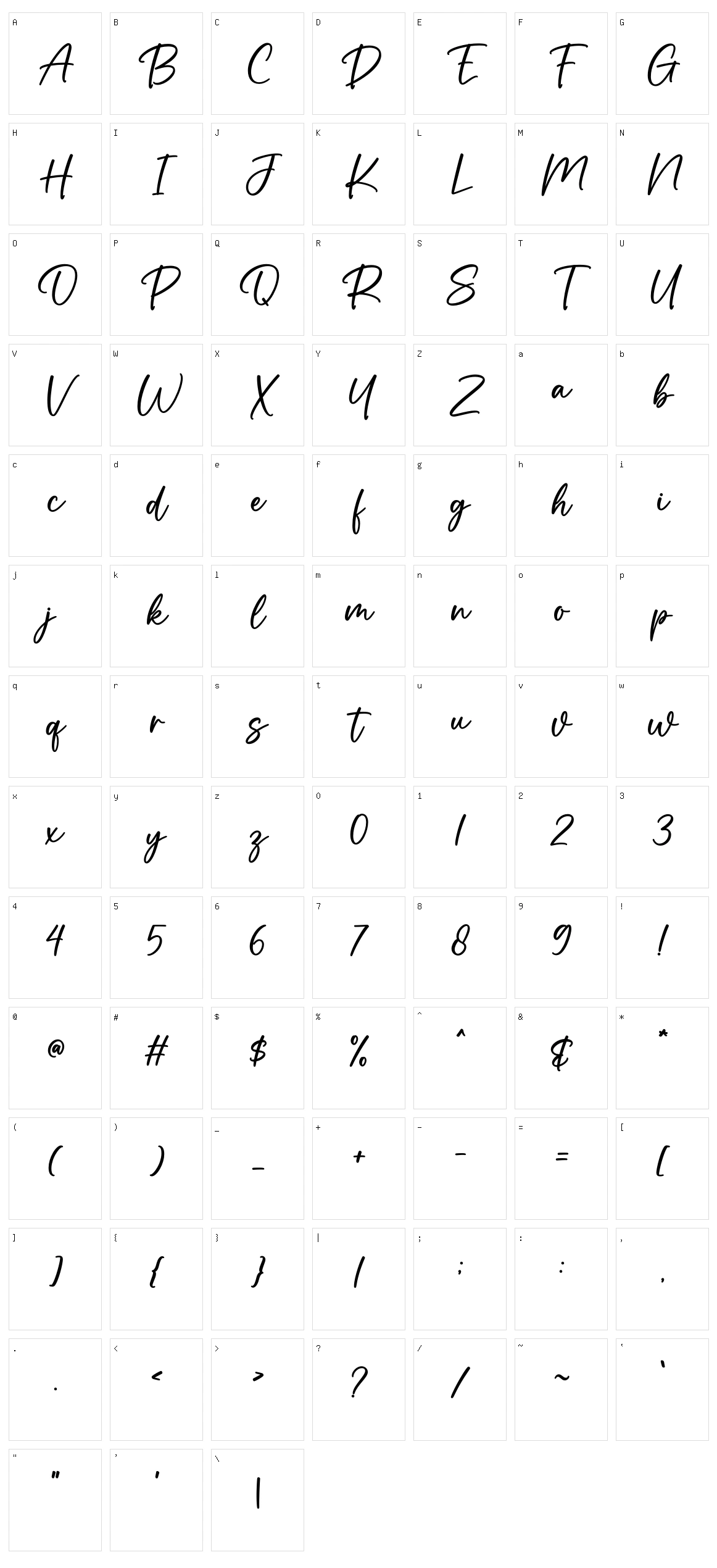 Revitalis Character Set