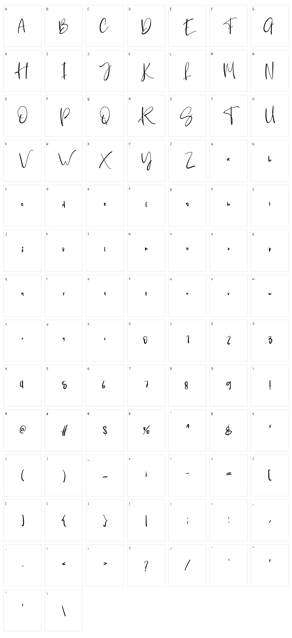 Ribbon Character Set