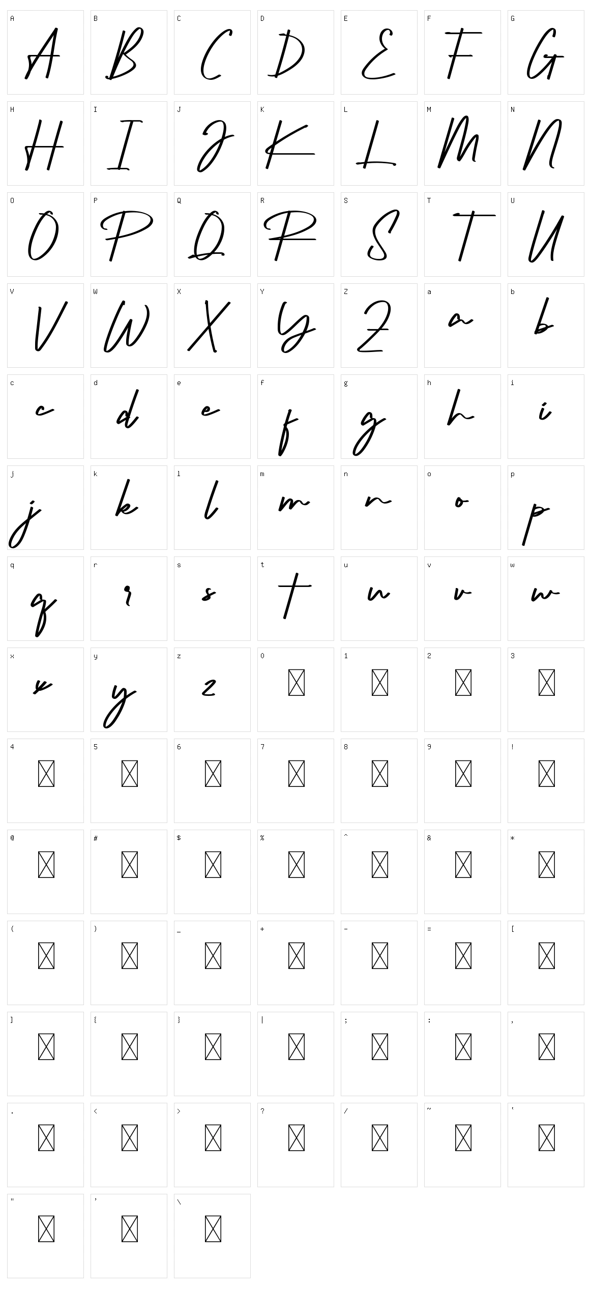 Richness Character Set