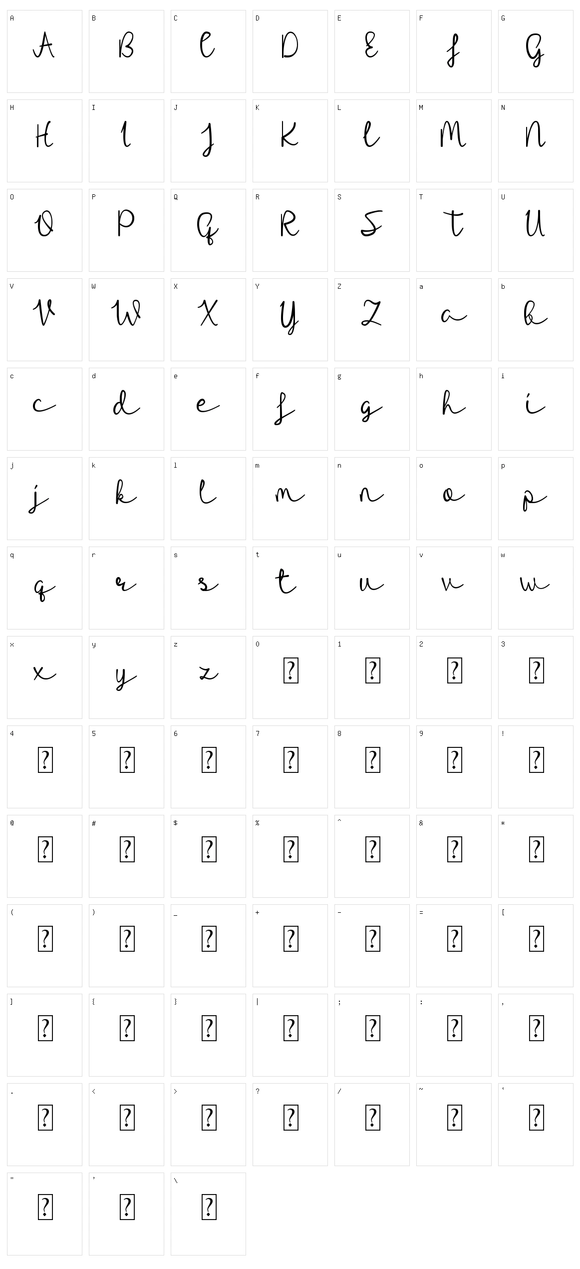 Riocabana Character Set