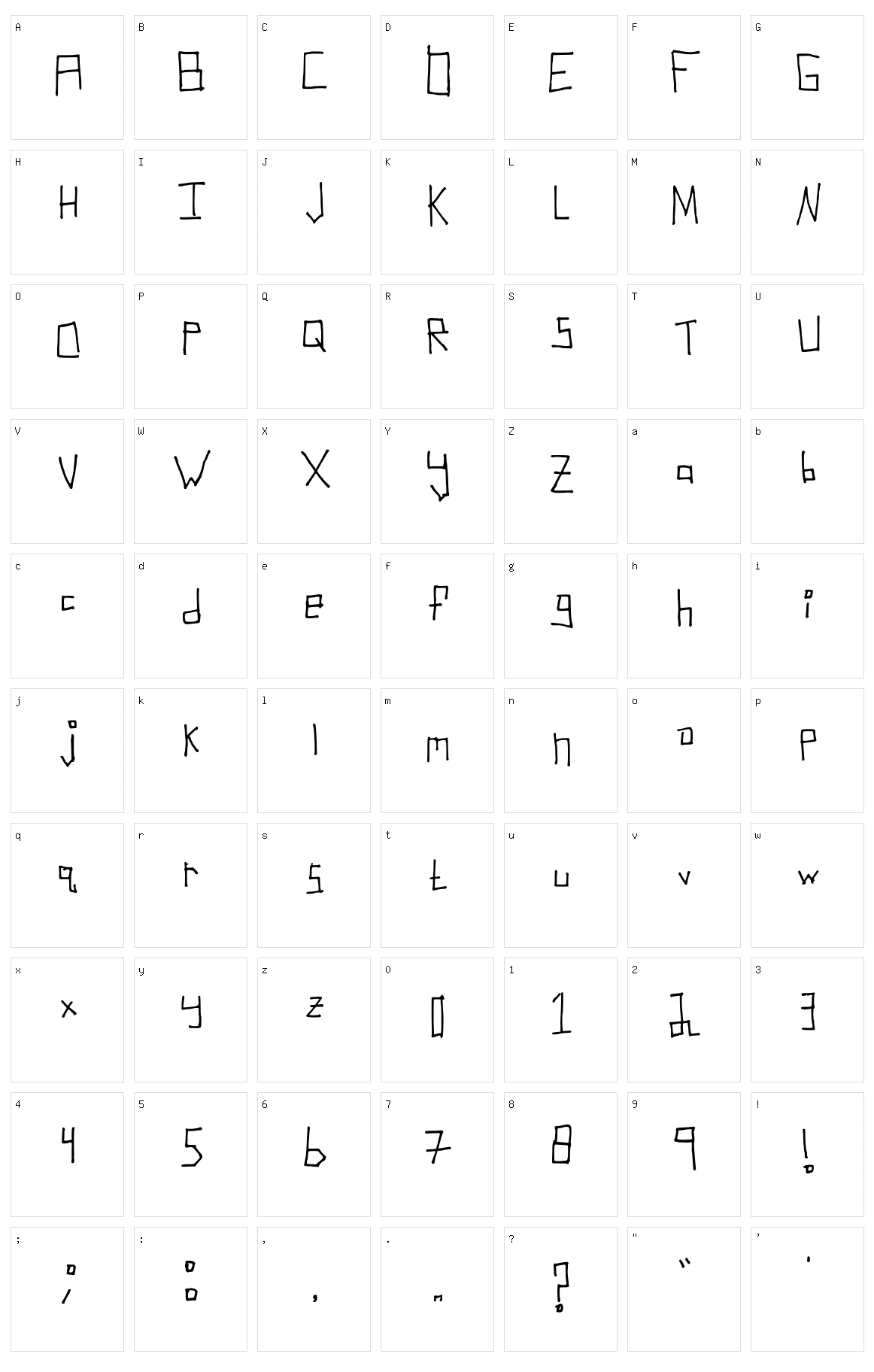 Robot Character Set