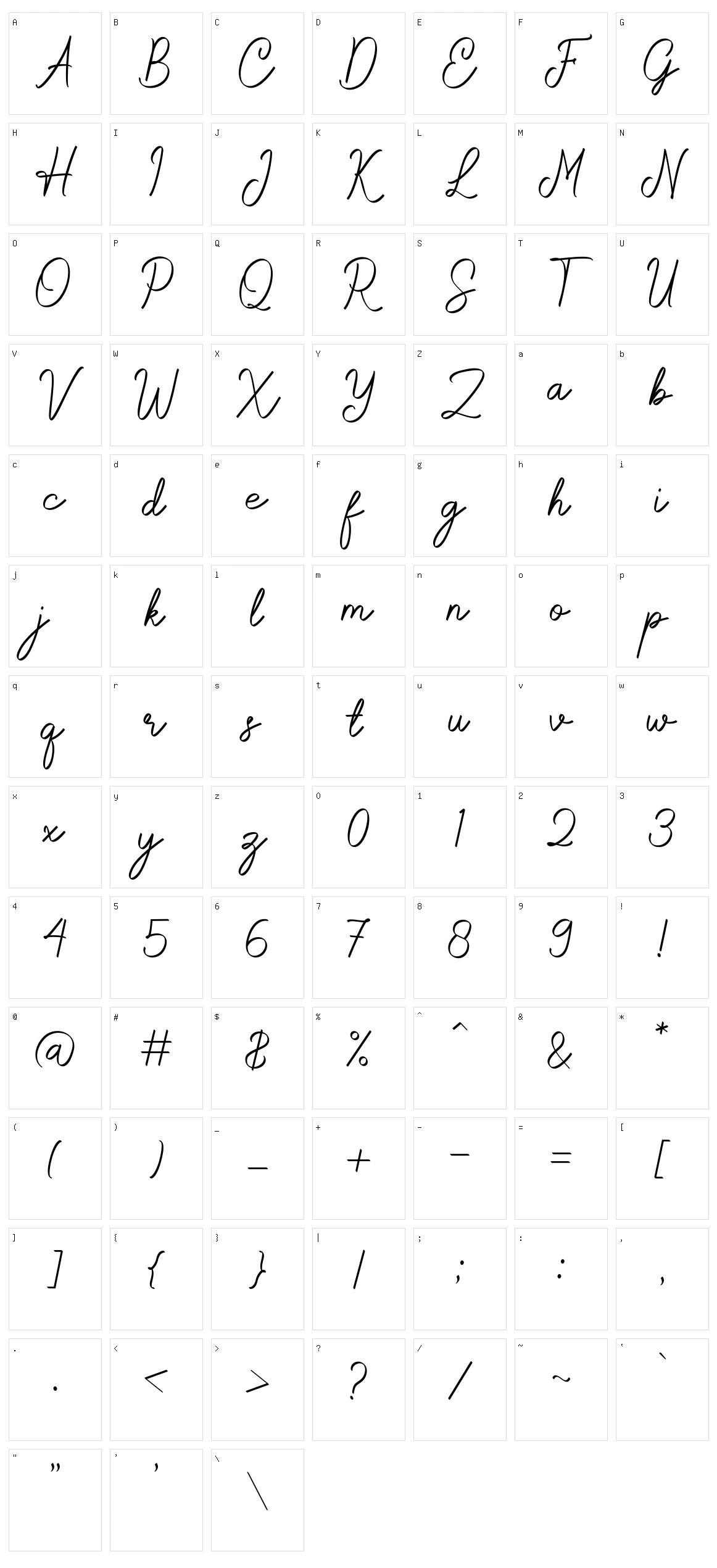 Rochella Character Set