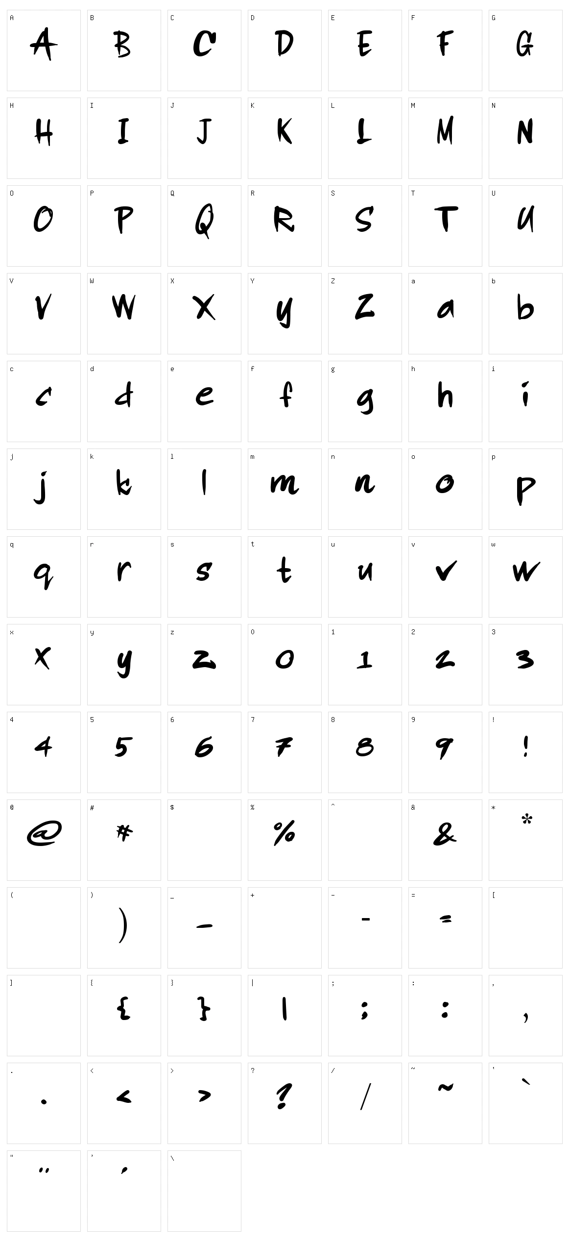 Rodi de Asis Character Set