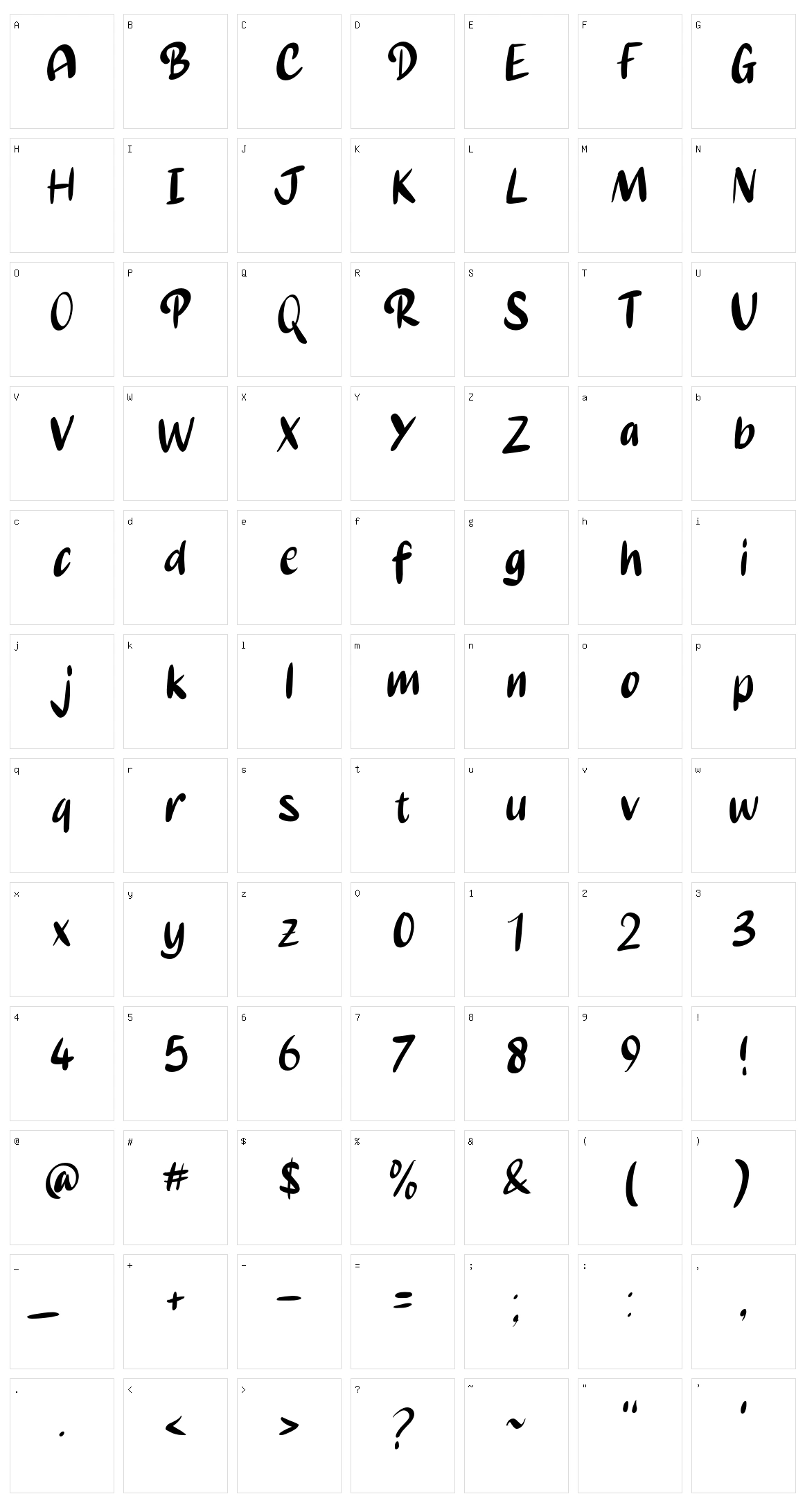 Rogers Character Set