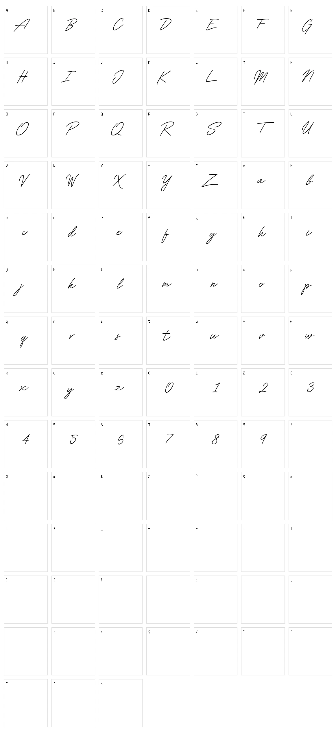 Rolland Character Set