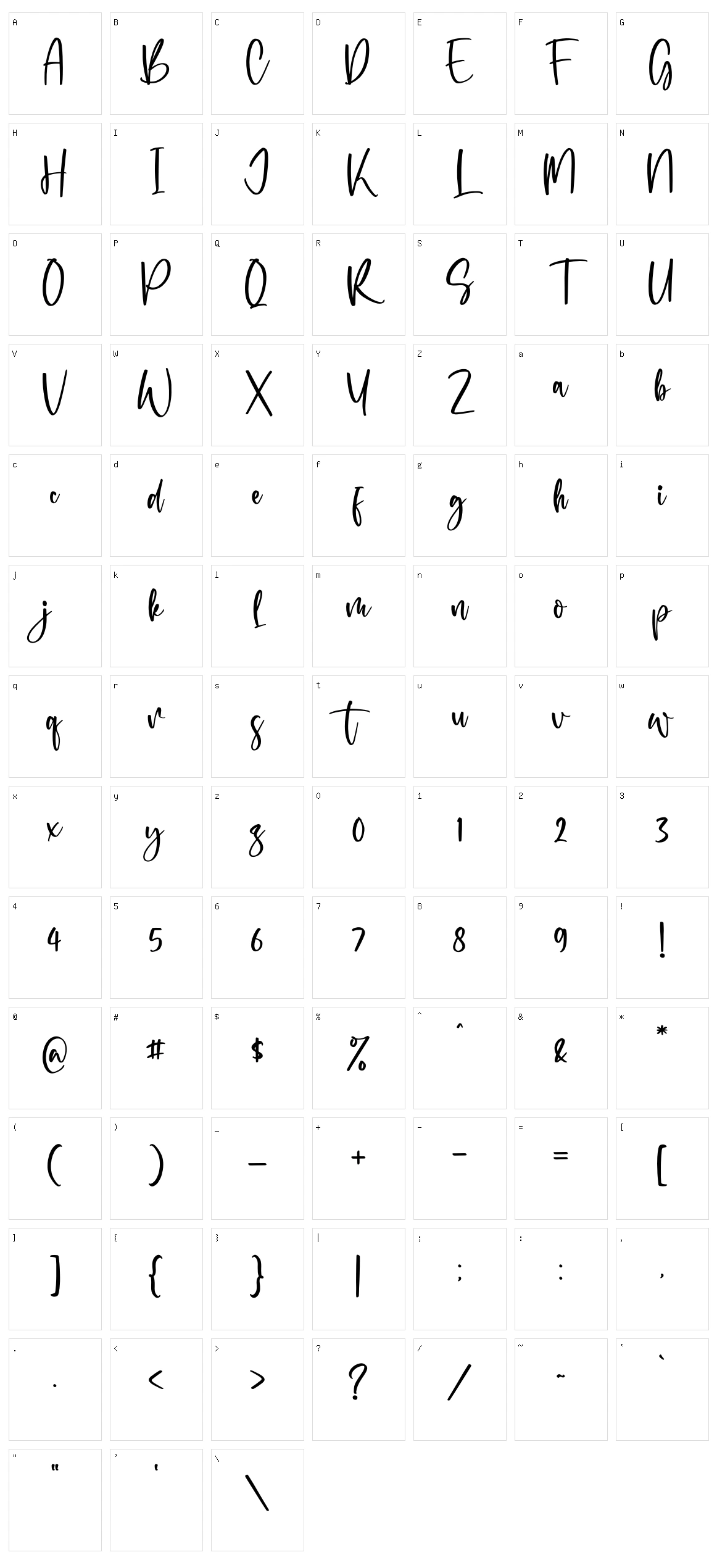 Rollection Character Set