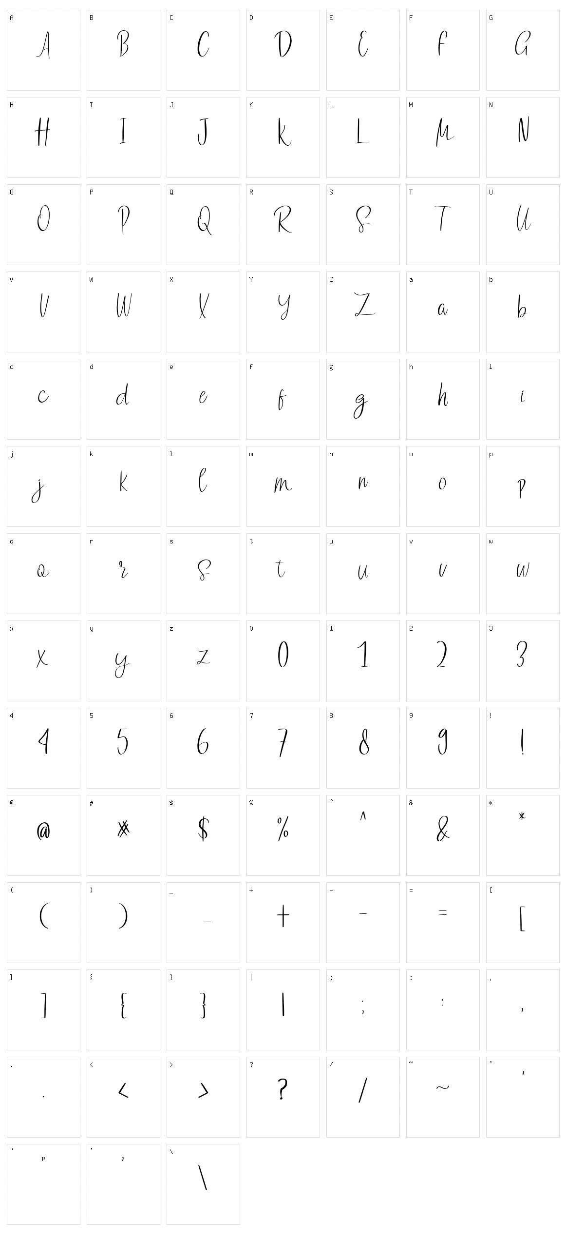 Romantic Rhythm Character Set