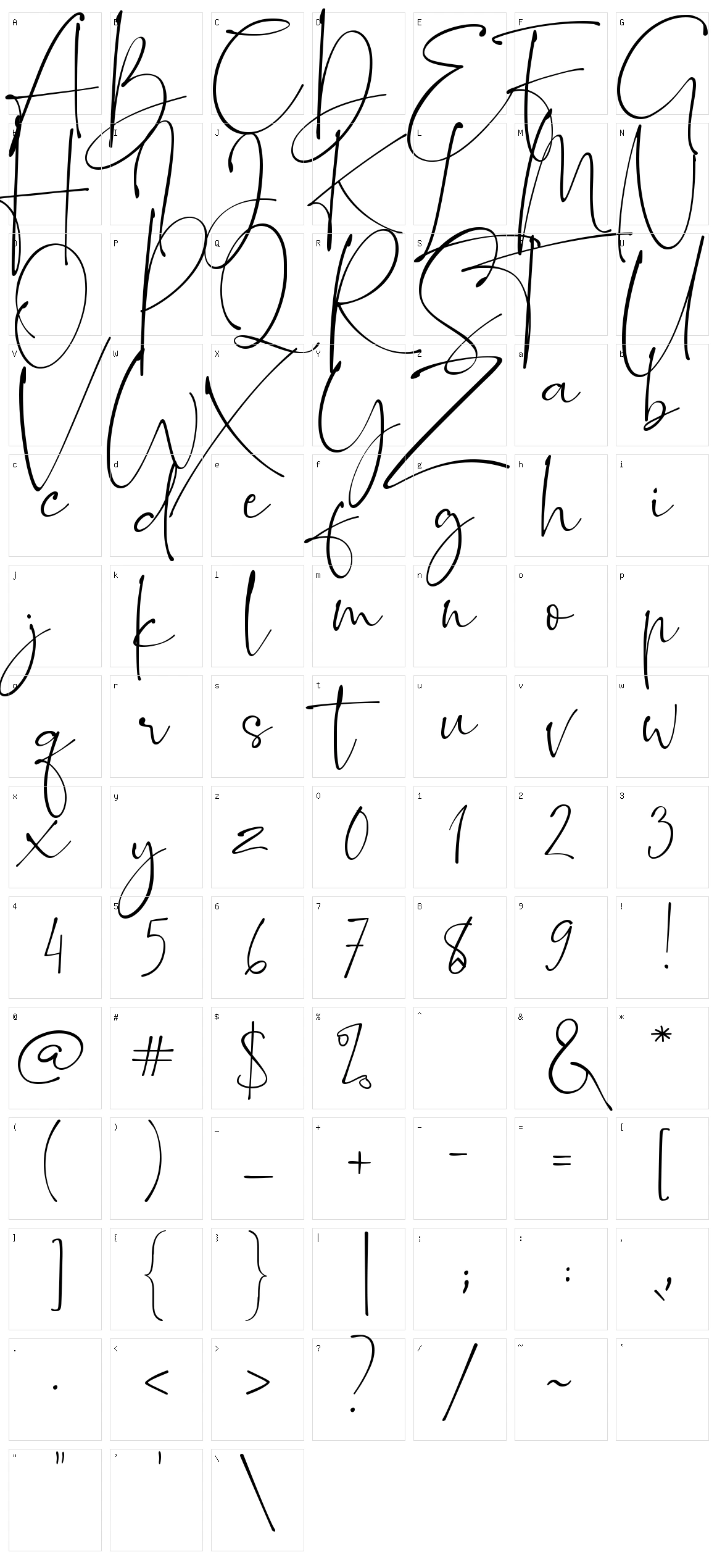 Romantically Character Set