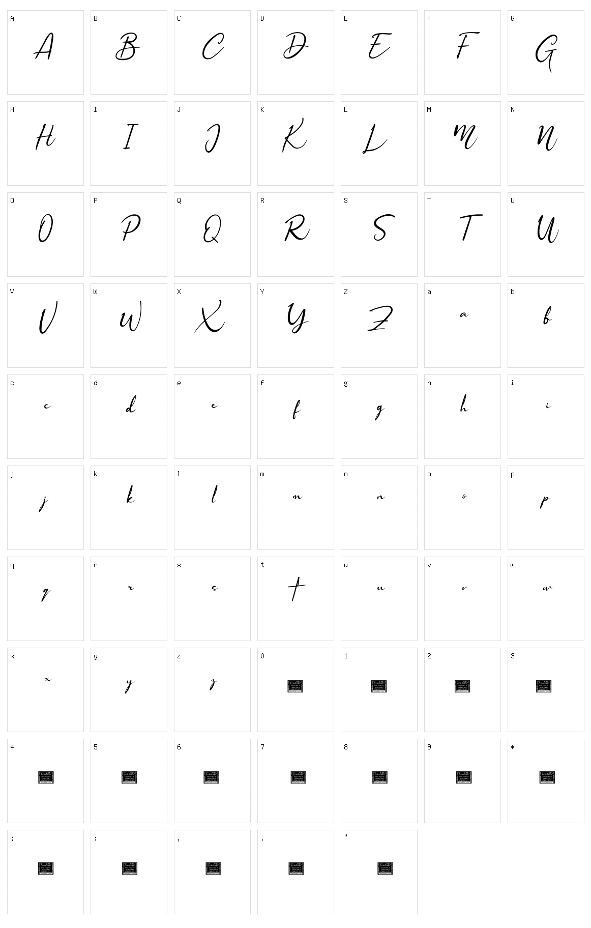 Roothinkyu Character Set