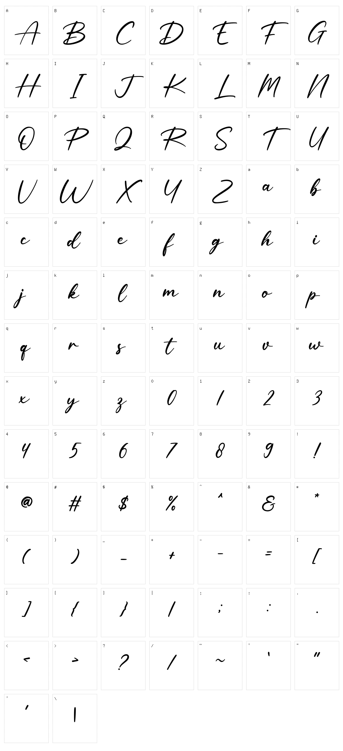Rosela Character Set