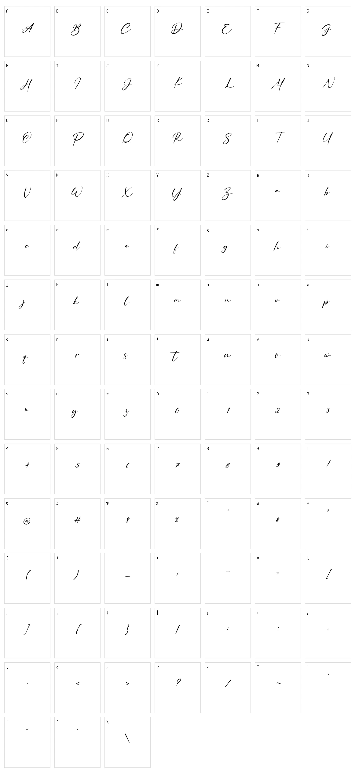 Rosemary Jasmine Character Set