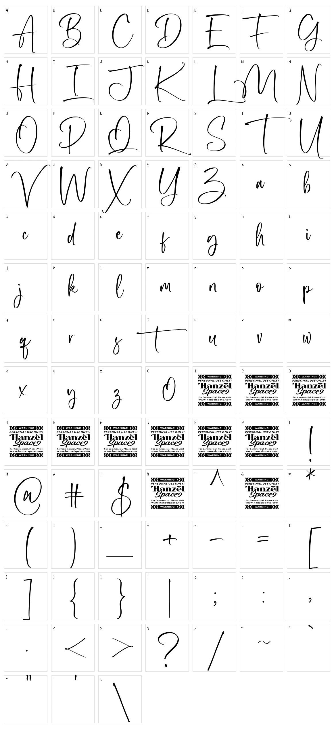 Rothary Character Set
