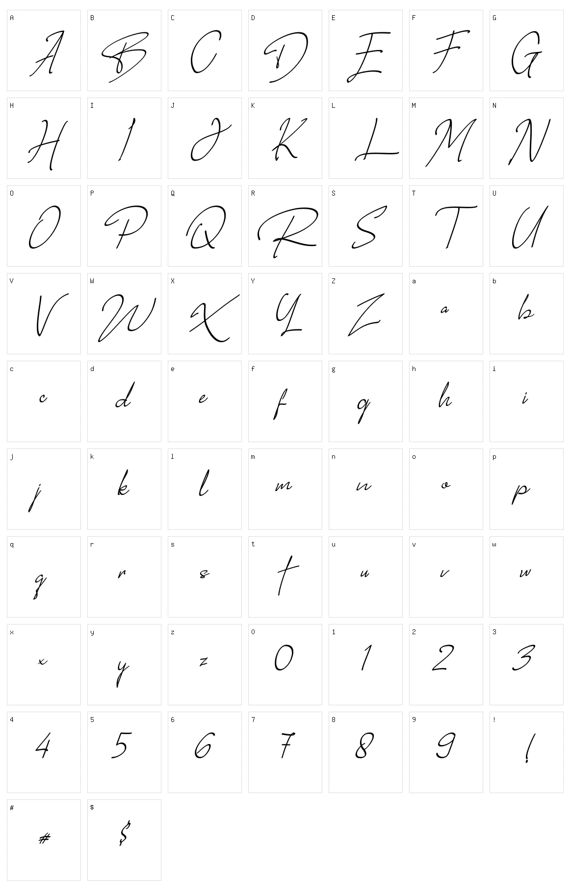 Rotherland Character Set